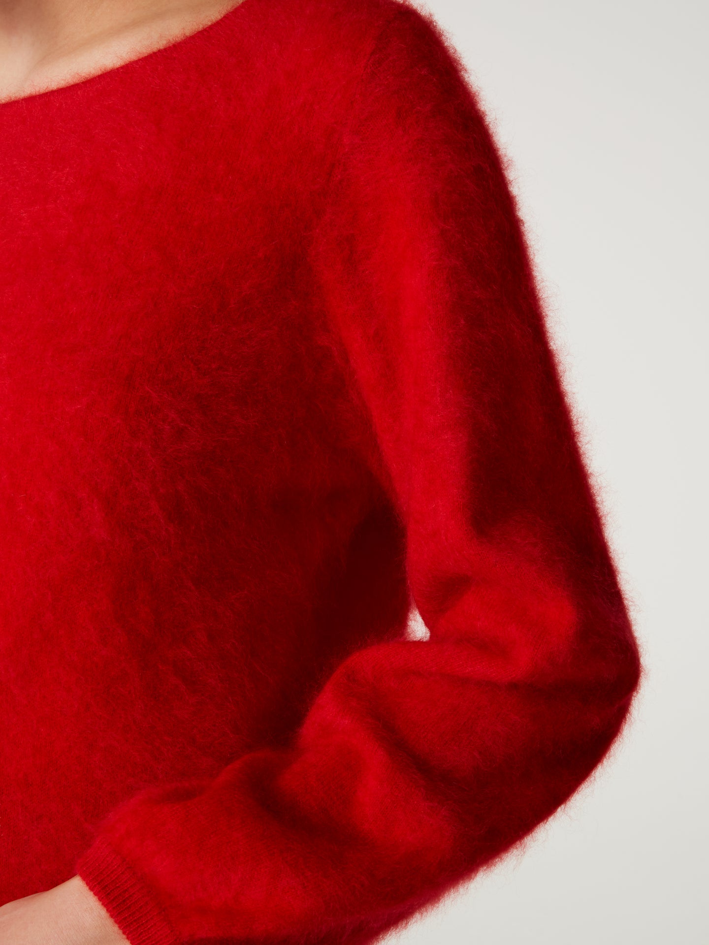 pull garance - Cachemire brossé - rouge
