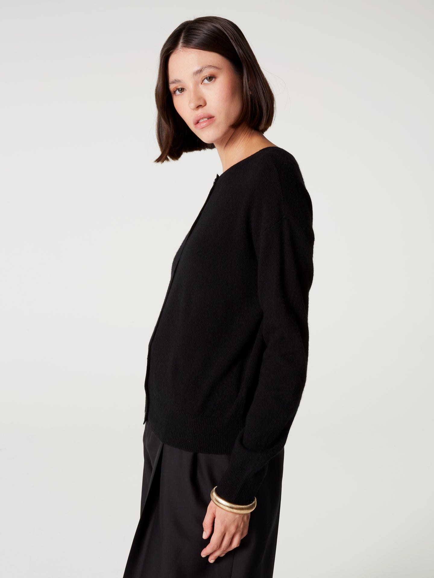cardigan lisette - Kaschmir - Schwarz