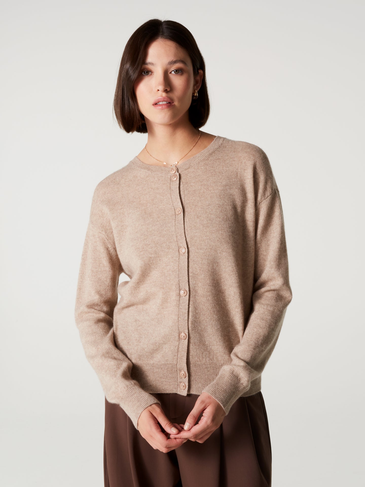 Cardigan Lisette - Kaschmir - Kastanienbraun