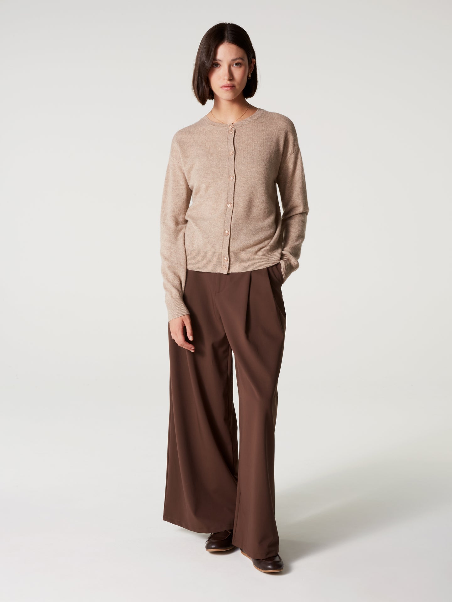 Cardigan Lisette - Kaschmir - Kastanienbraun