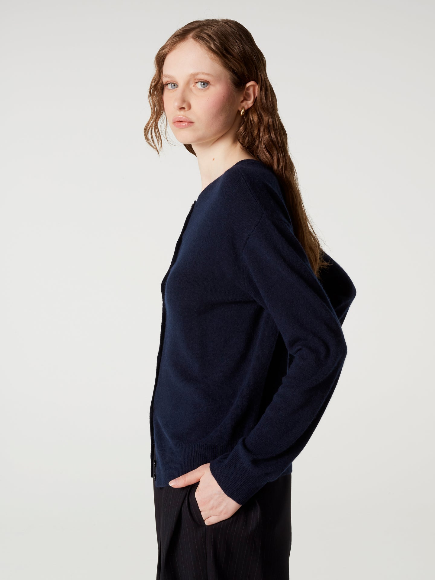 Cardigan Lisette - Kaschmir - Navy