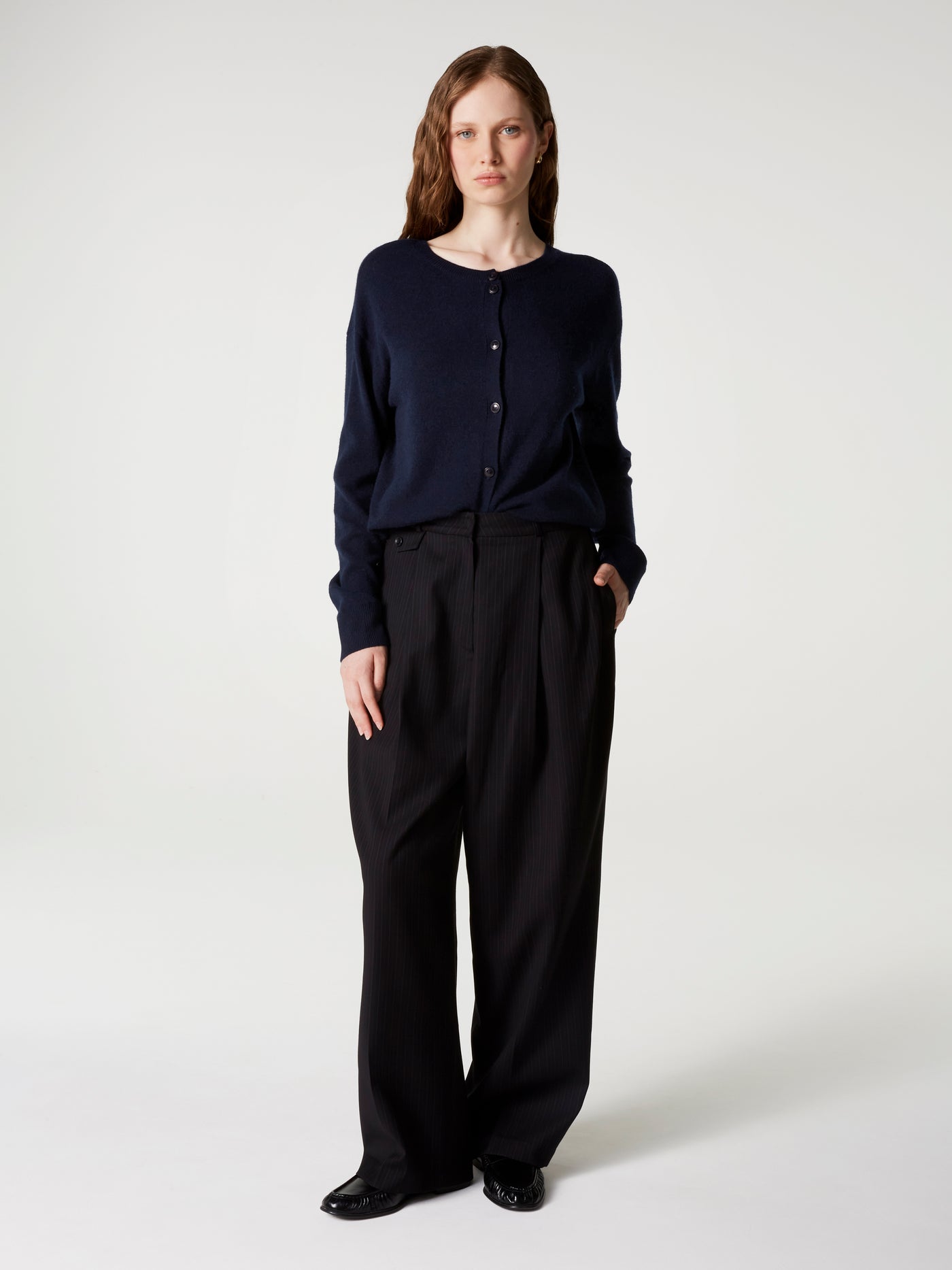 Cardigan Lisette - Kaschmir - Navy
