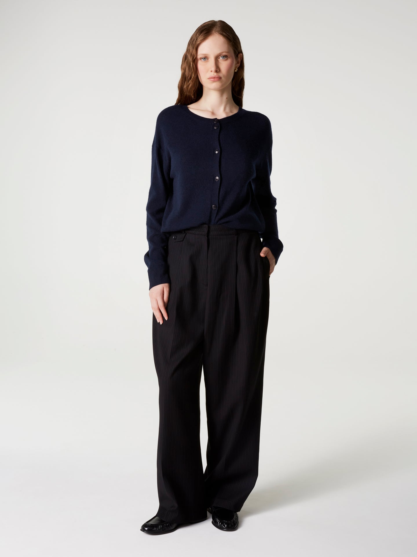 Cardigan Lisette - Kaschmir - Navy