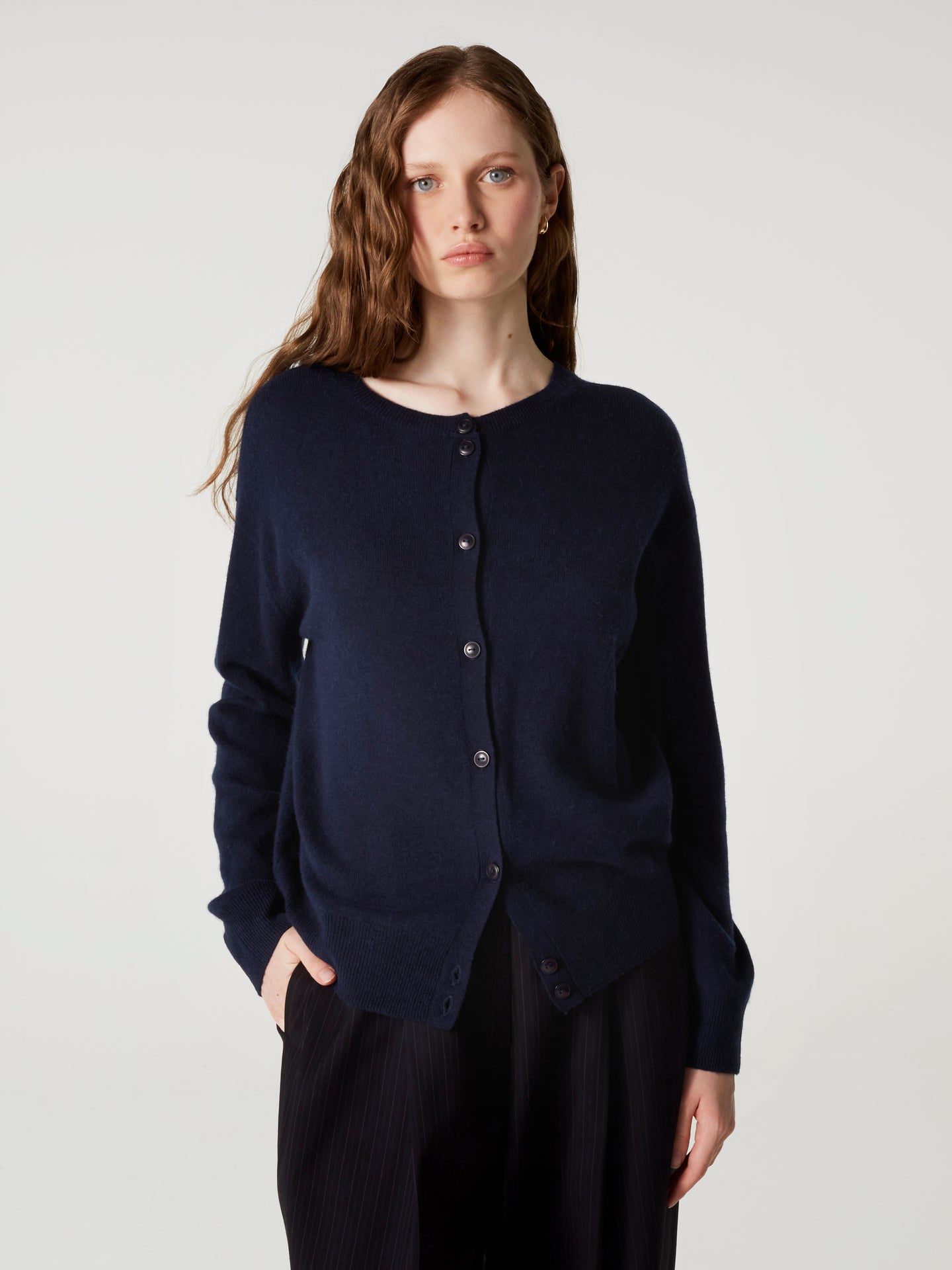 Cardigan Lisette - Kaschmir - Navy