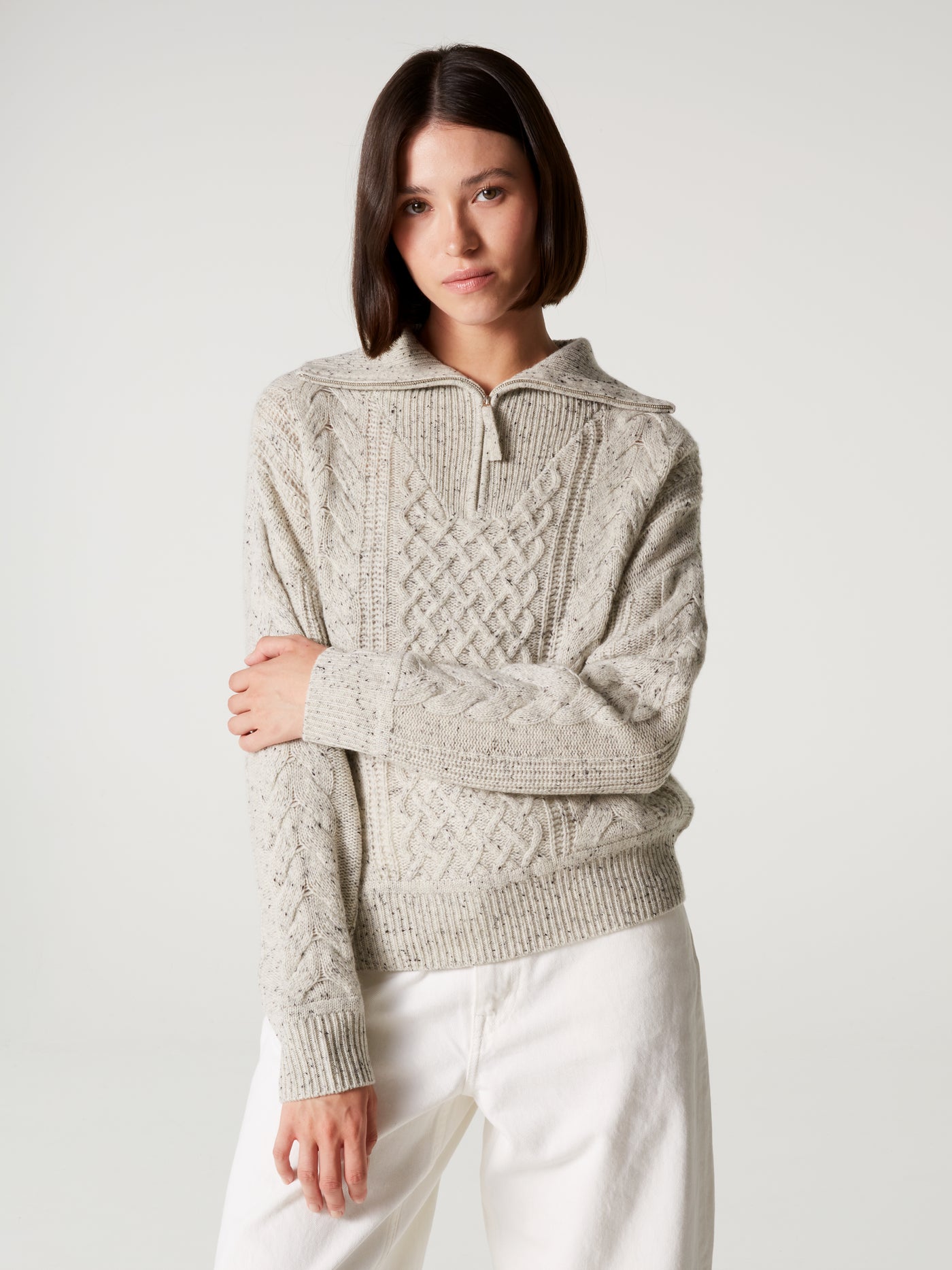 Augustine jumper - Cashmere wool - granite