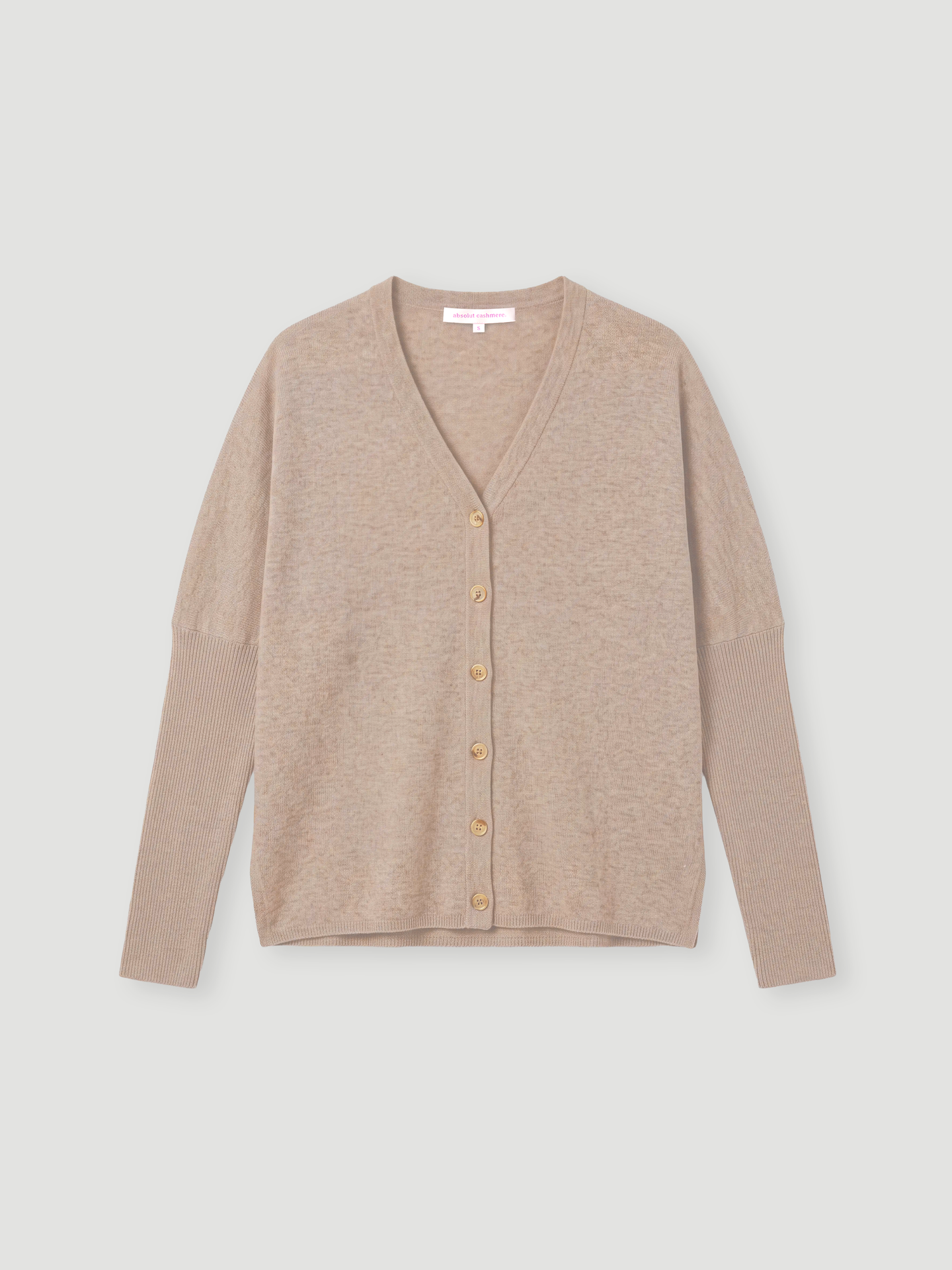 poncho-cardigan alison - Kaschmir - Kastanienbraun