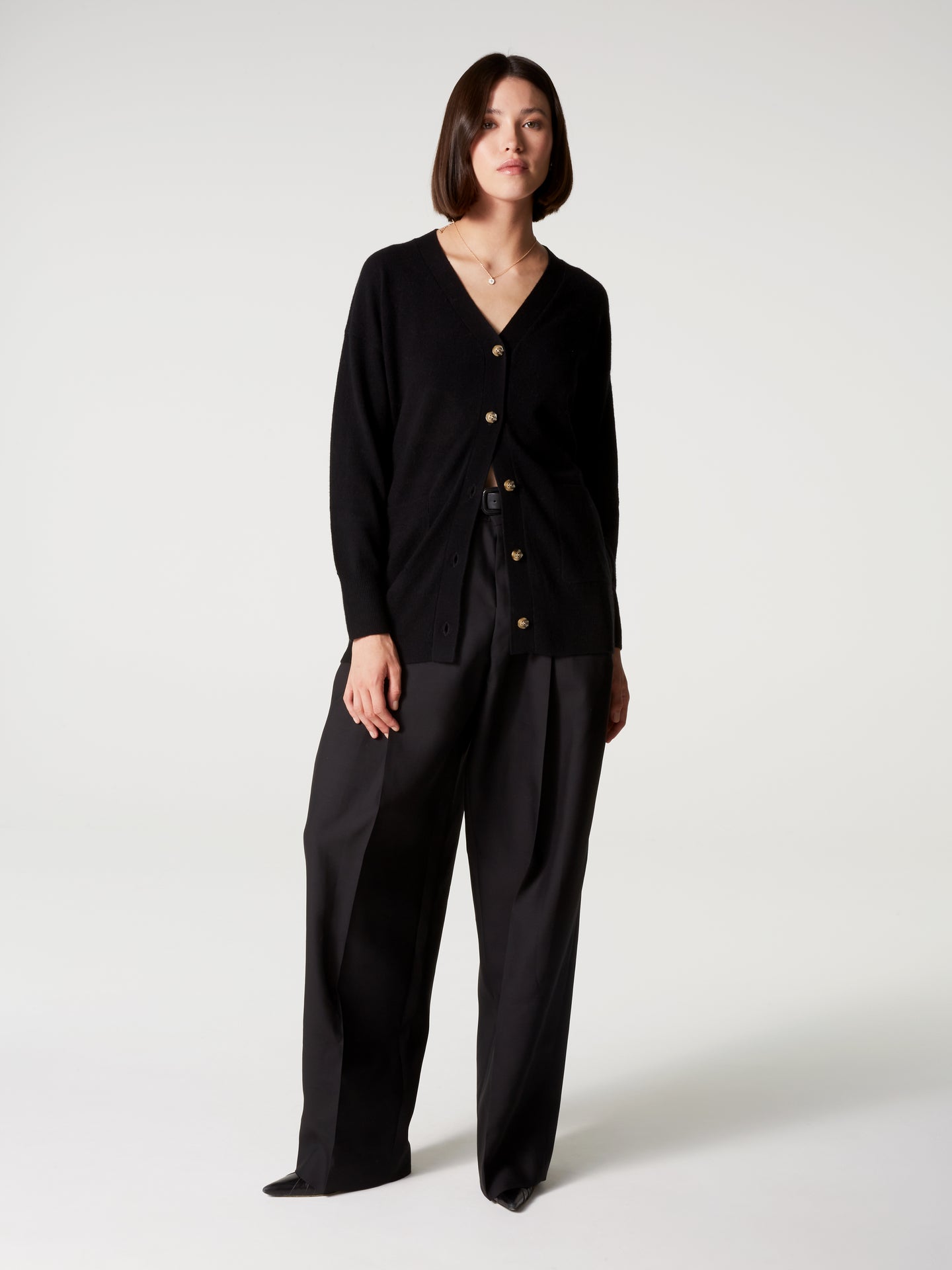 Cardigan tamy - Kaschmir - Schwarz