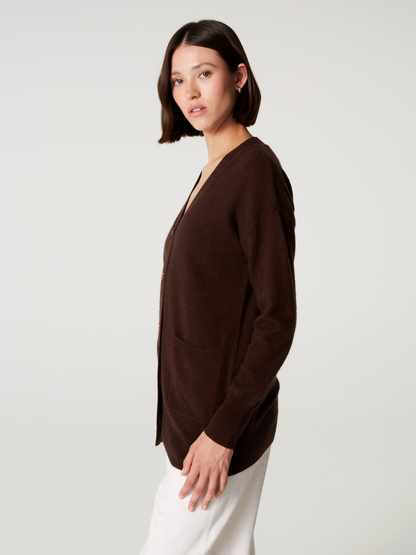cardigan tamy - Kaschmir - brownie