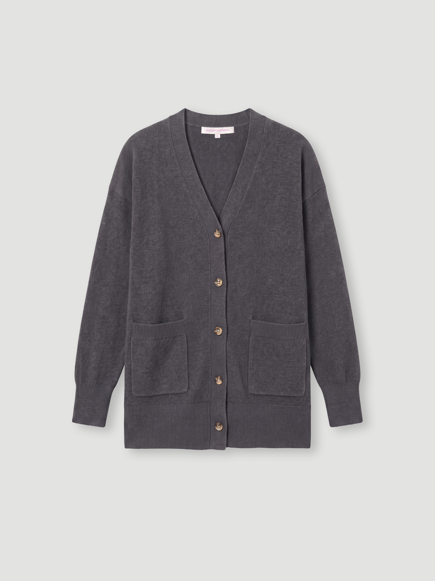cardigan tamy - kasjmier - dark grey melange
