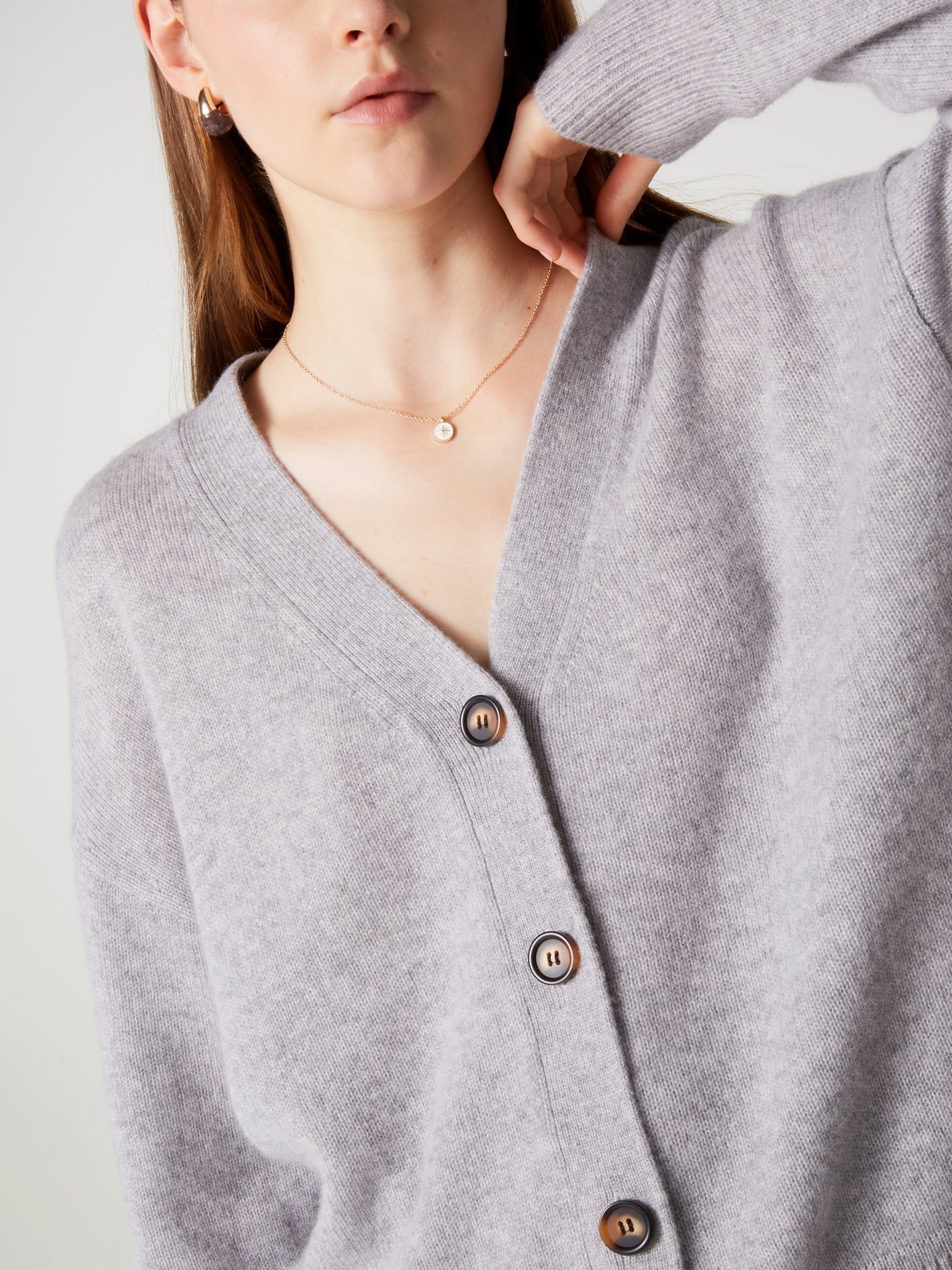 cardigan josephine - Cachemire épais - ash