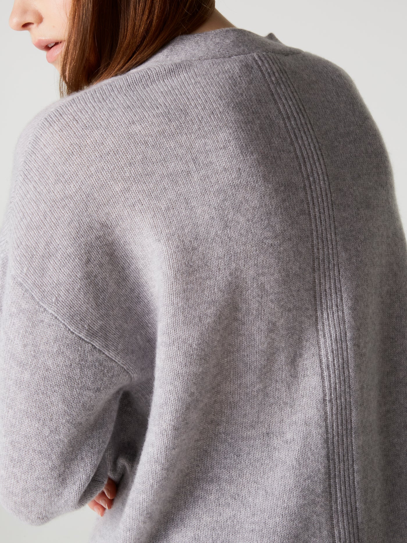 cardigan josephine - Cachemire épais - ash
