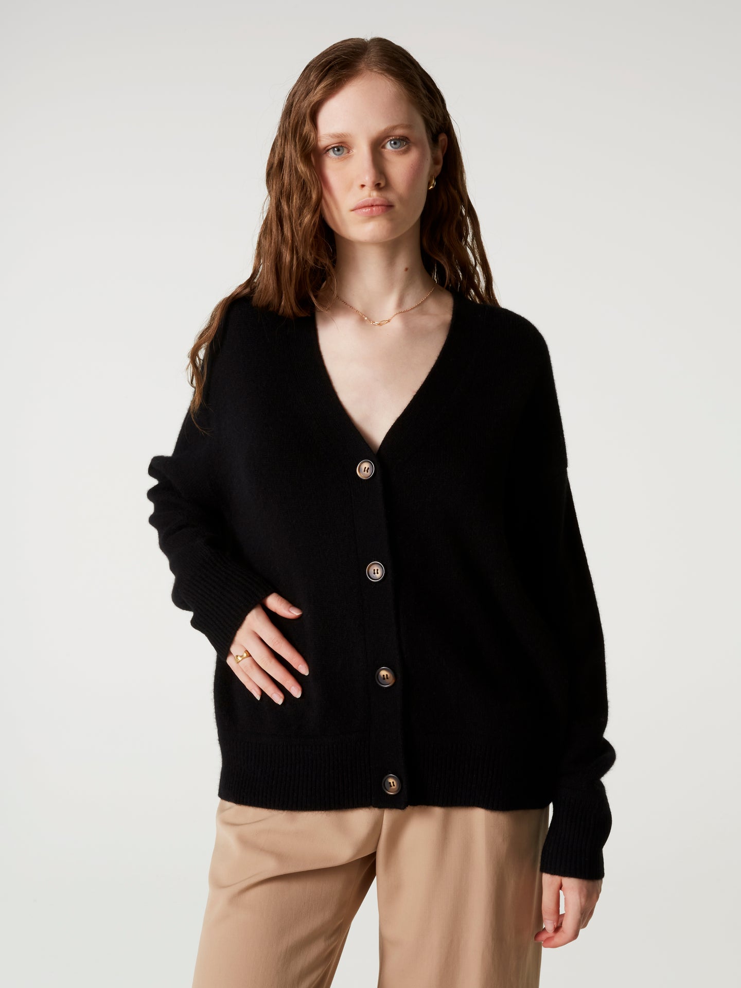 cardigan josephine - Cachemire épais - black