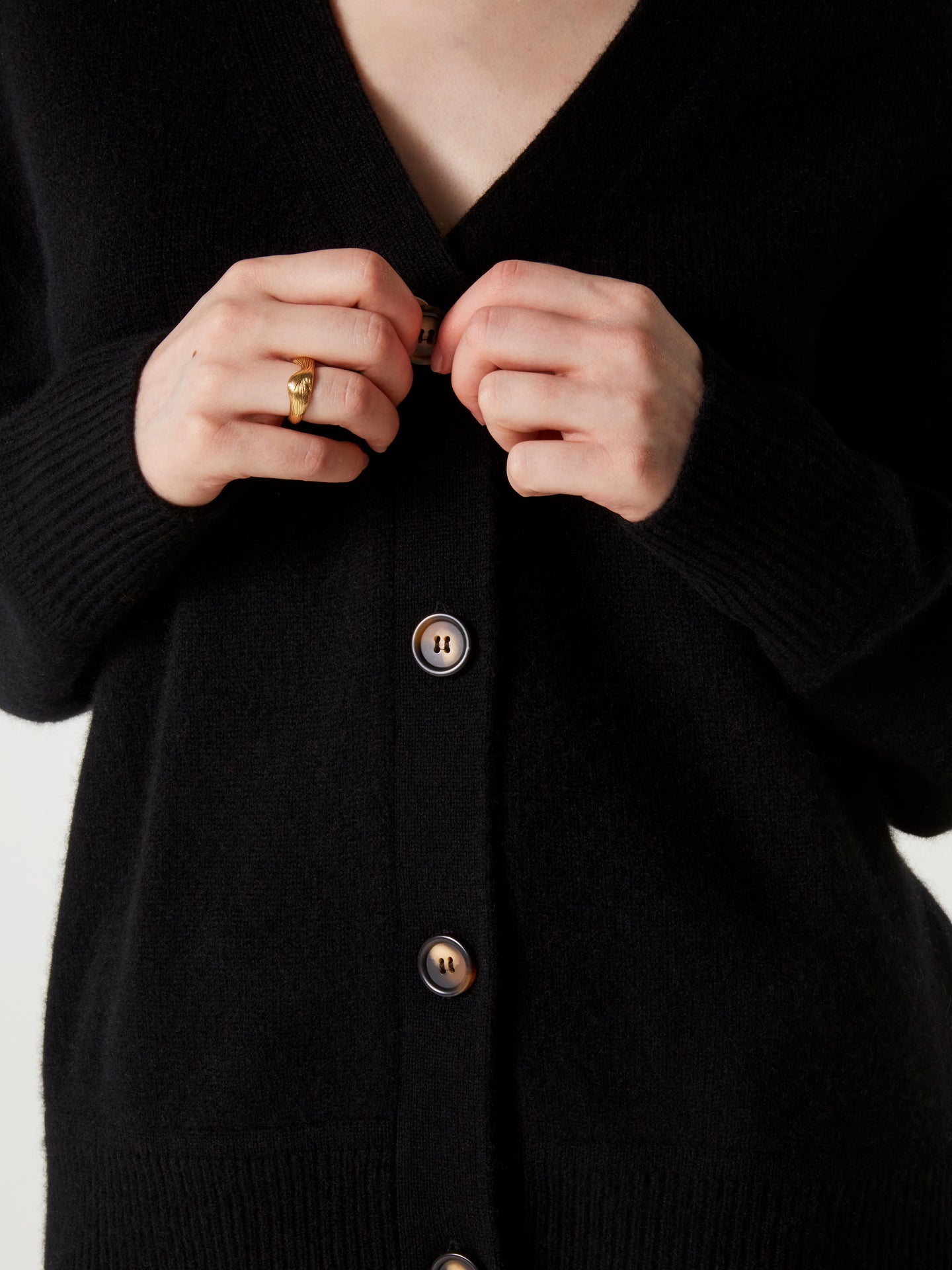 cardigan josephine - Cachemire épais - black