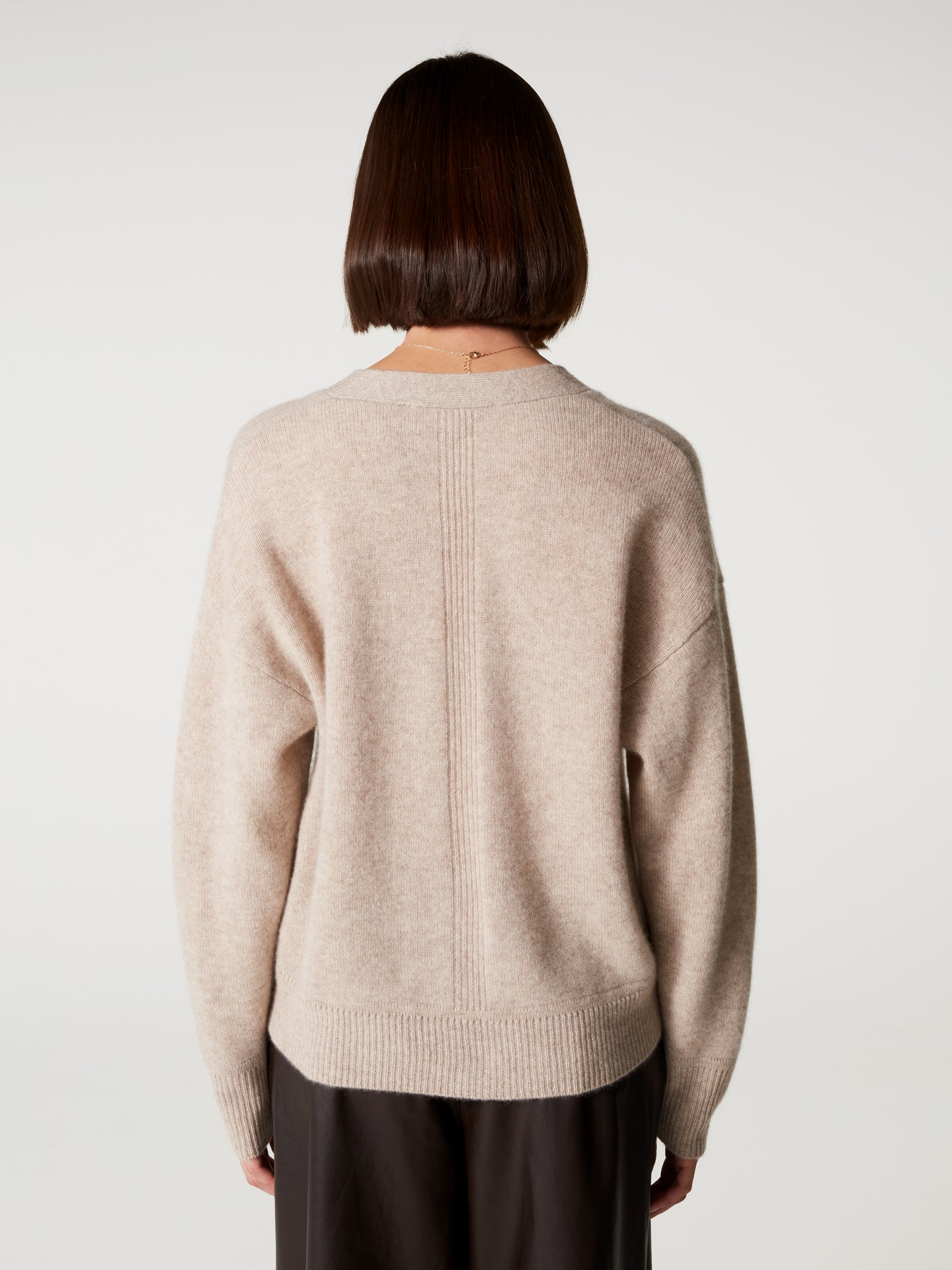 cardigan josephine - Cachemire épais - oat