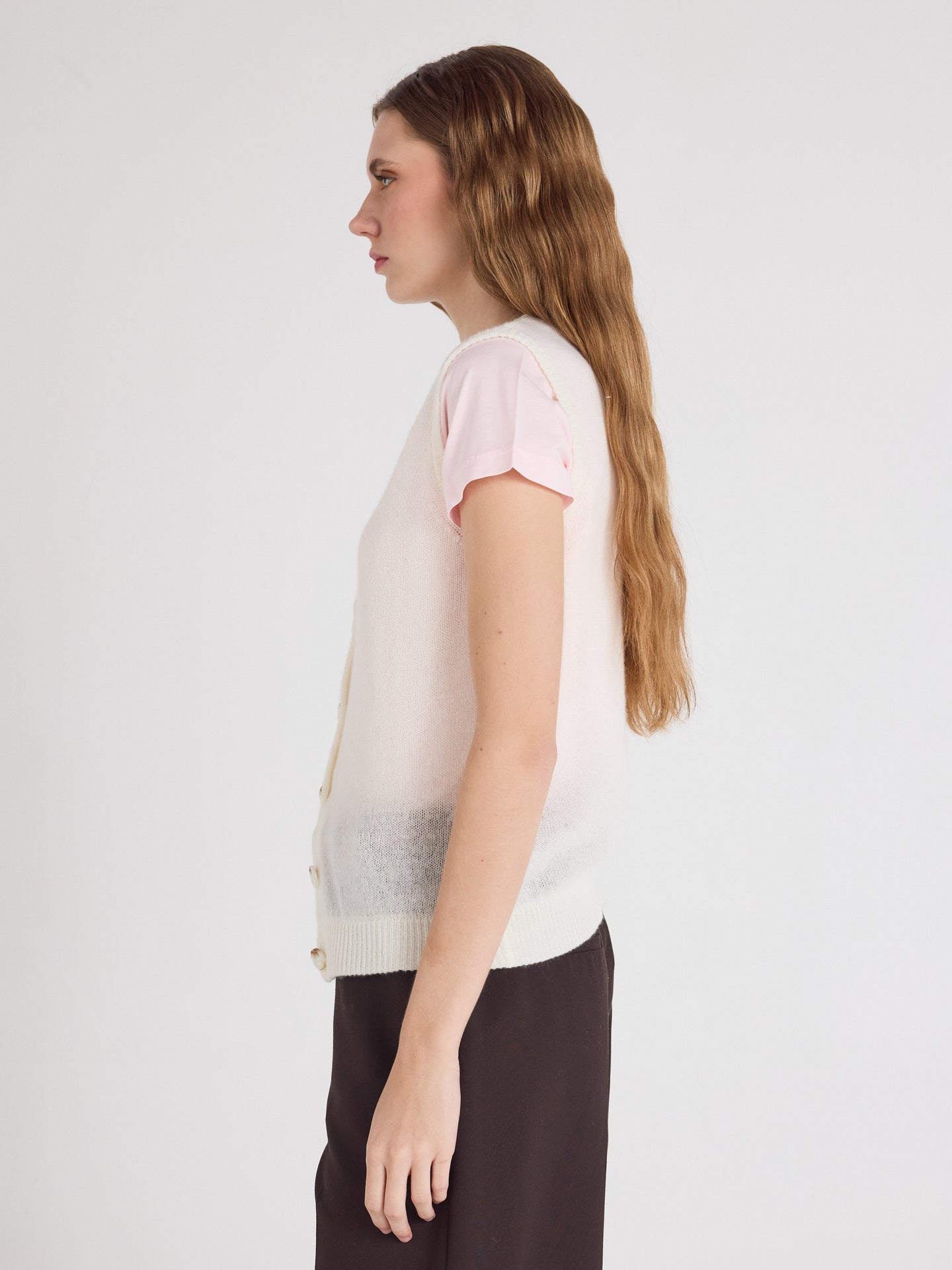 weste tayler - leichter kaschmir - cream