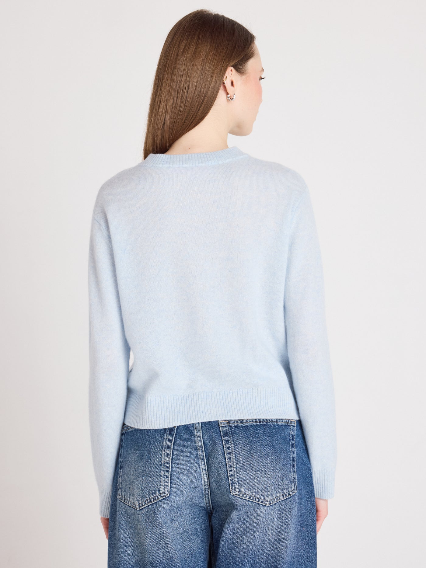 Riley - Strickjacke aus 100 % Kaschmir - heathered sky