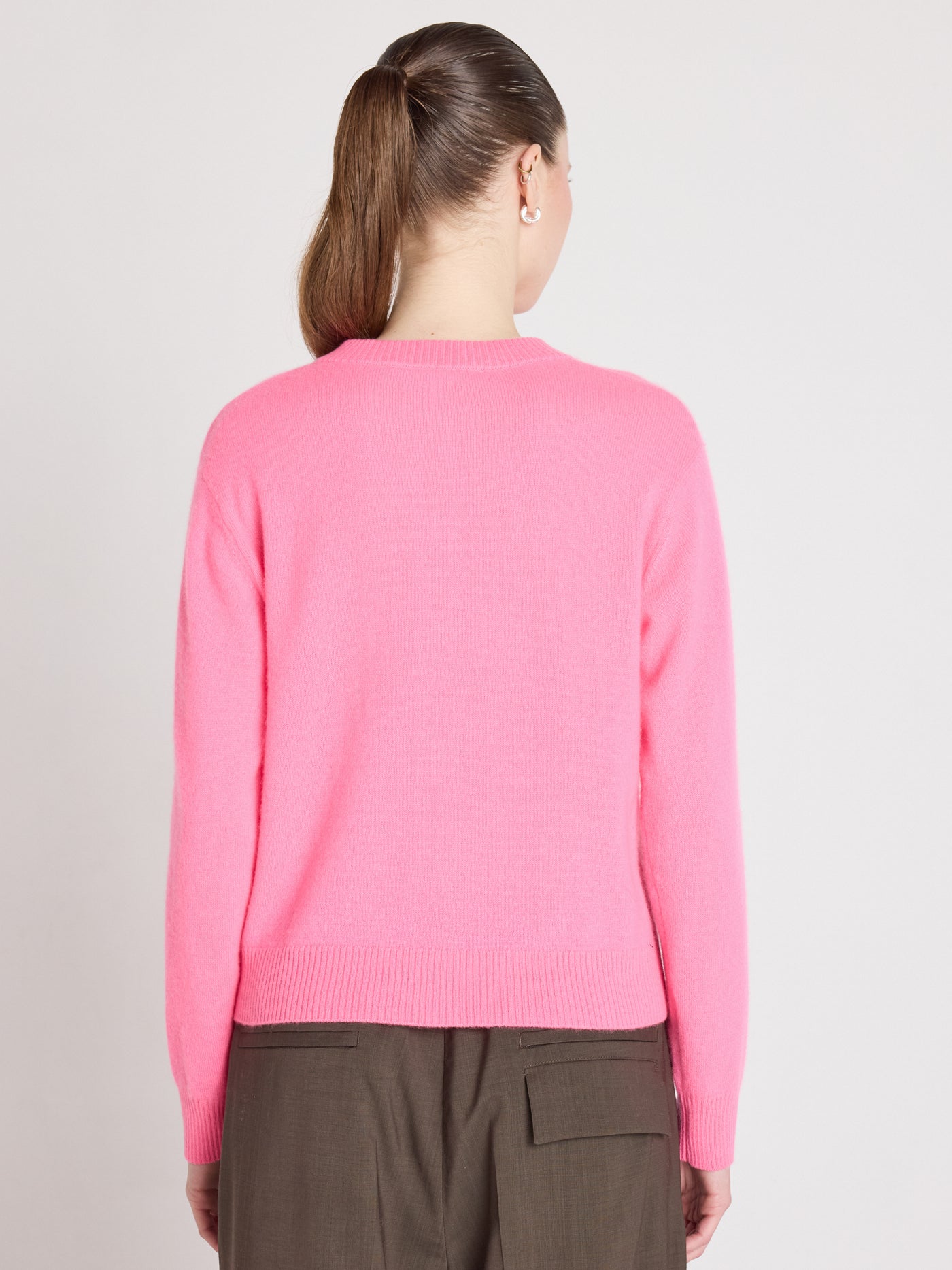 riley - Vest 100% kasjmier - sparkle pink neon