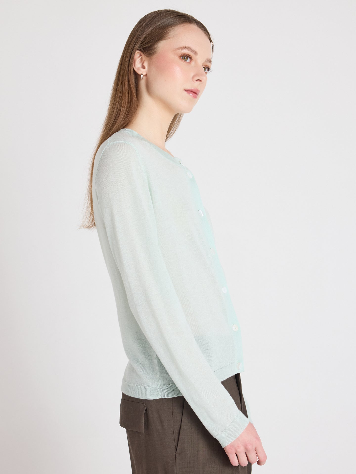 maddie - Langärmelige Strickjacke - mint