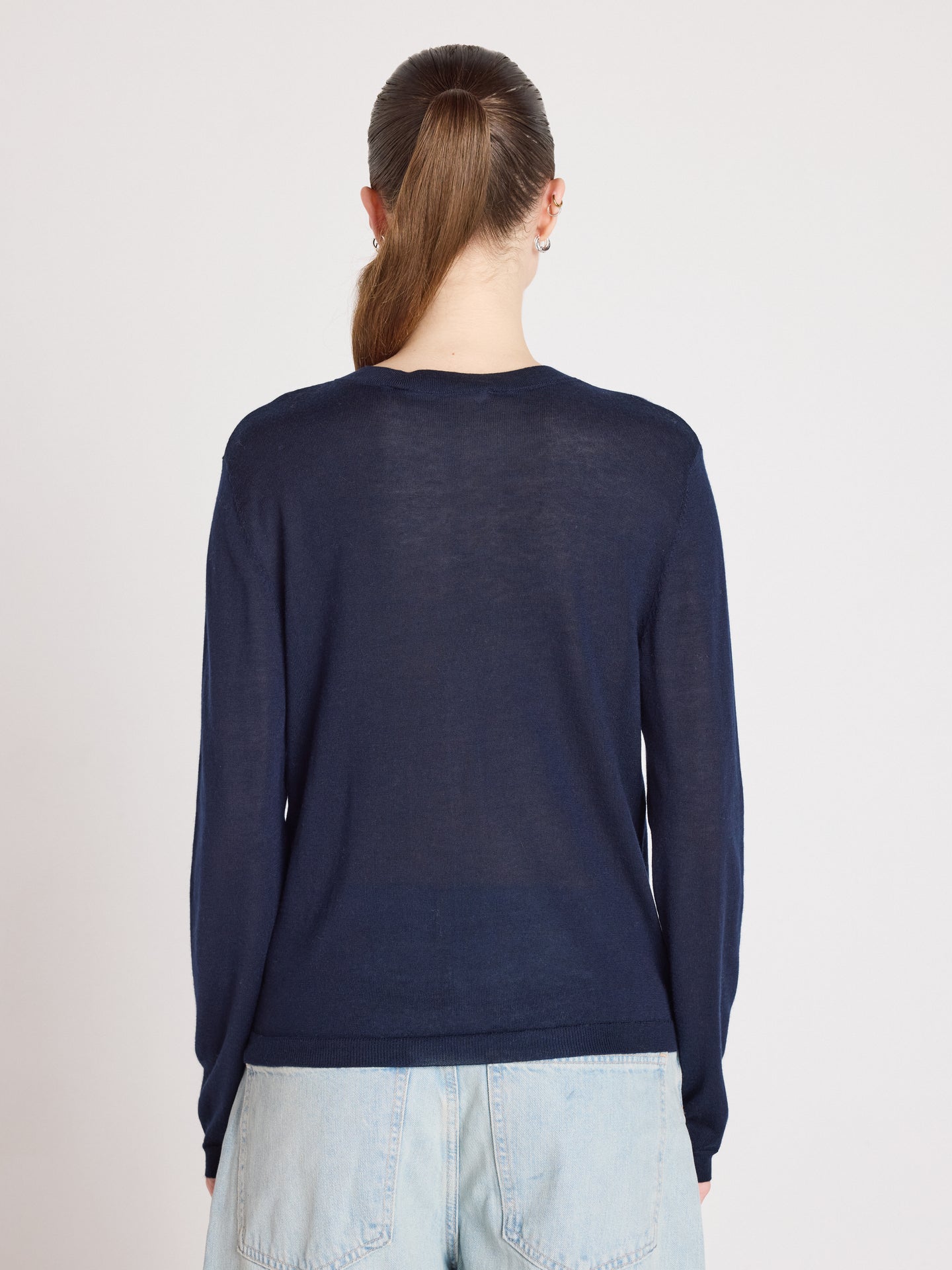 maddie - Langärmelige Strickjacke - Navy