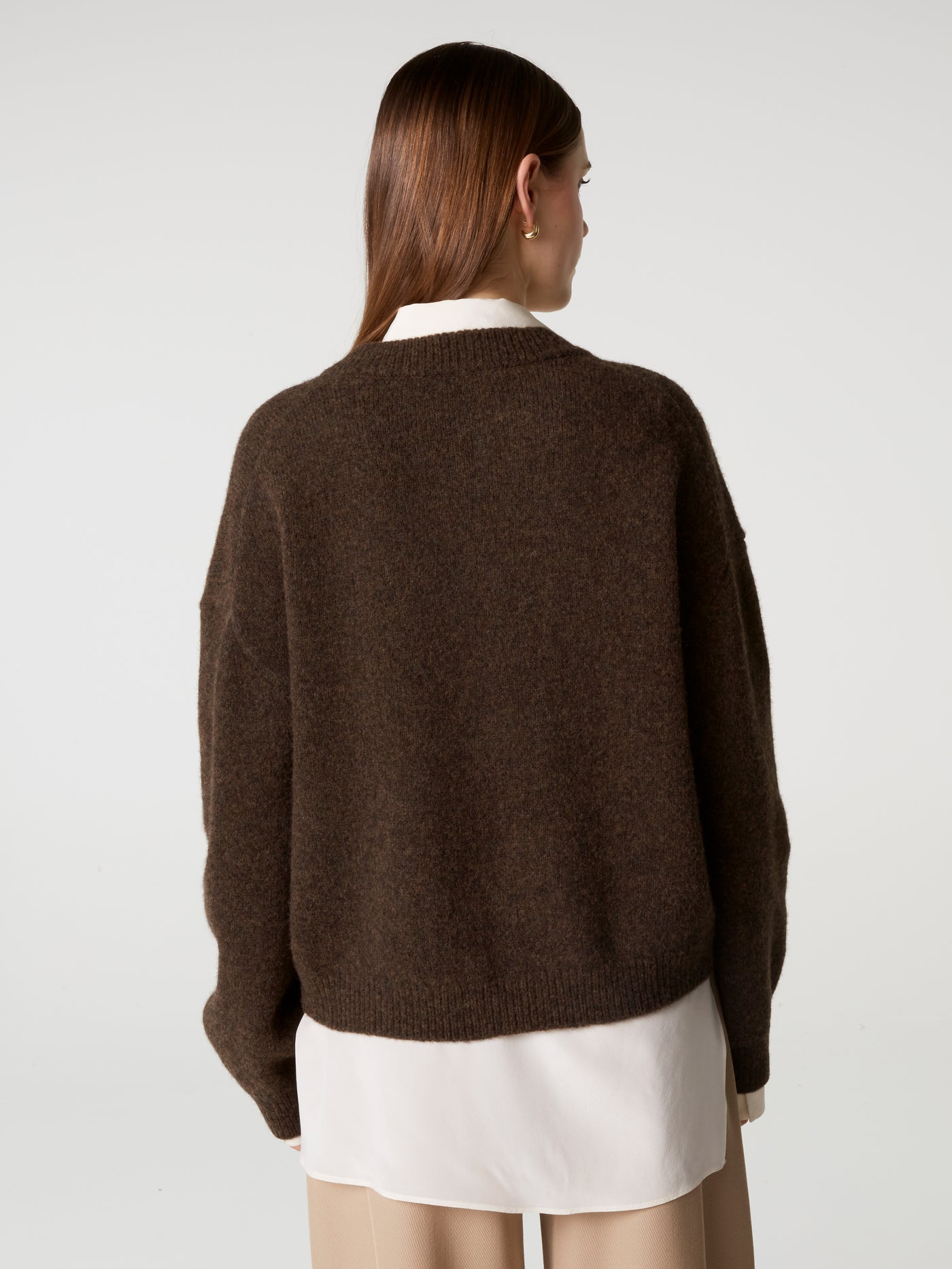 veste wendy - Laine coton - brownie
