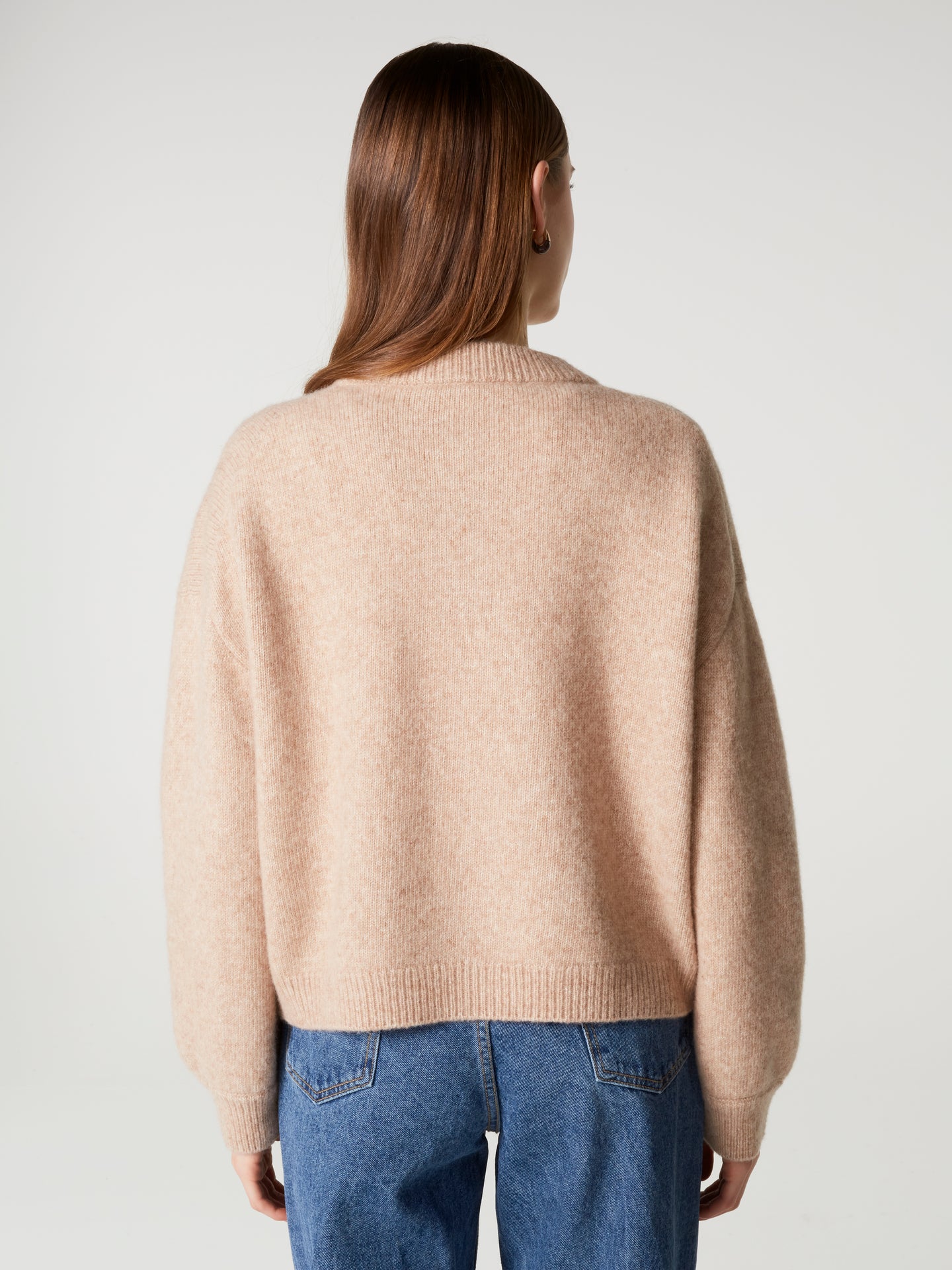 Jacke Wendy - Wolle Baumwolle - Hellbeige