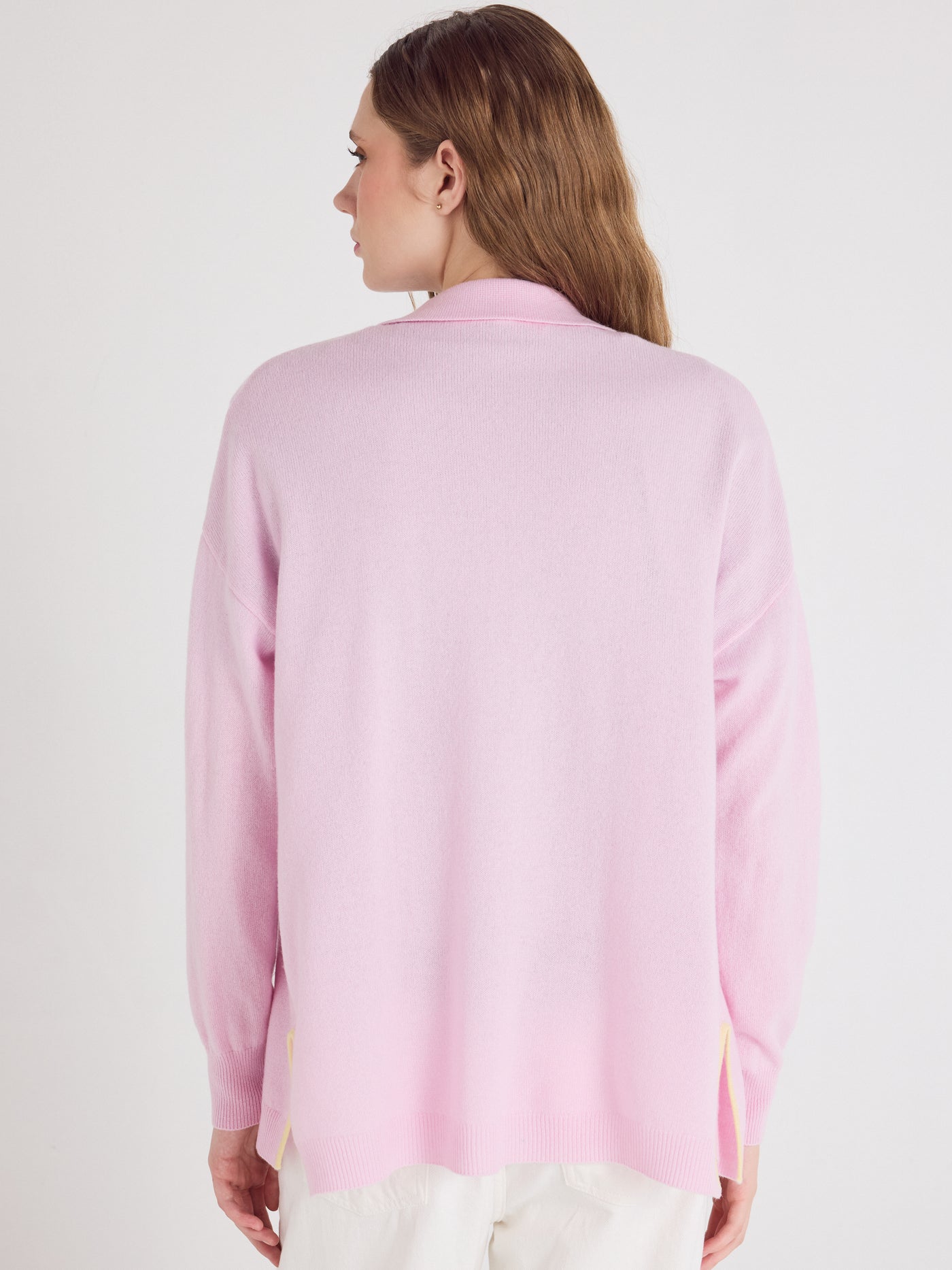 dayna - Cardigan 100% cachemire - cherry blossom