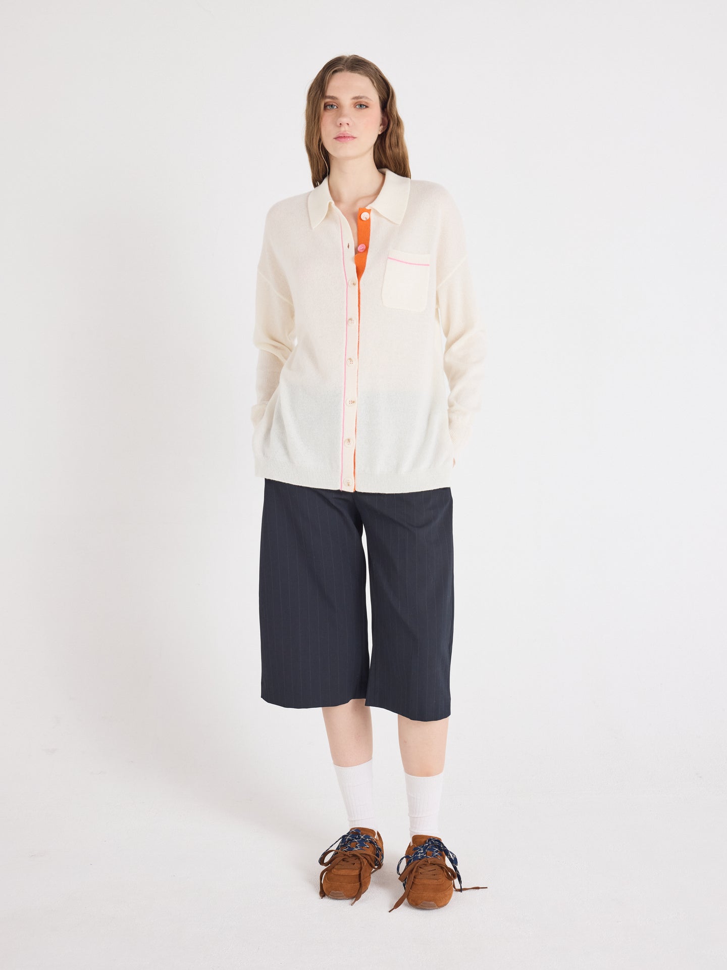 dayna - Cardigan 100% cachemire - cream