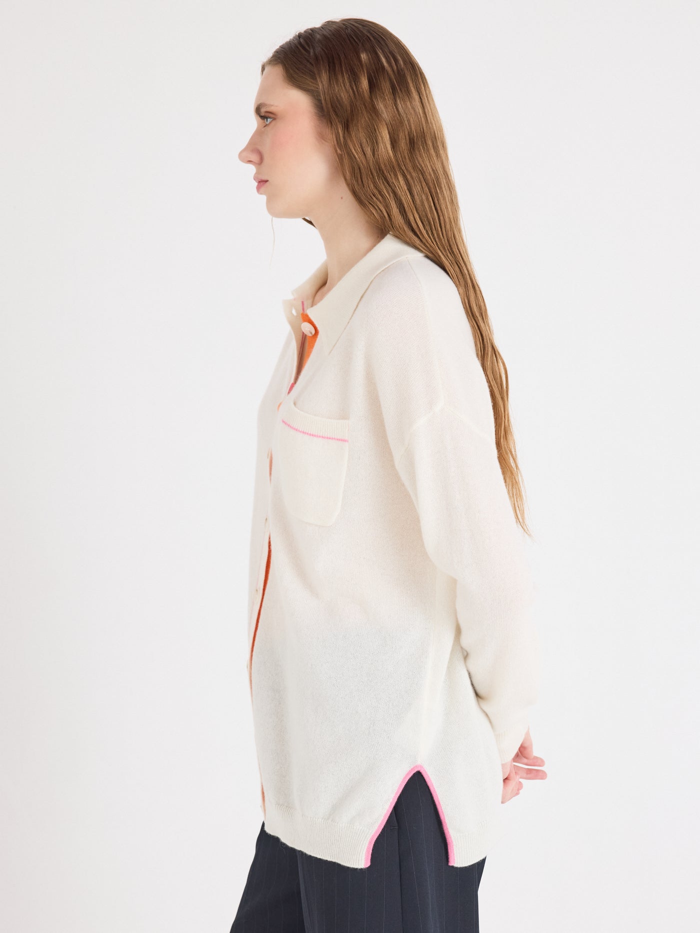 dayna - Cardigan 100% cachemire - cream