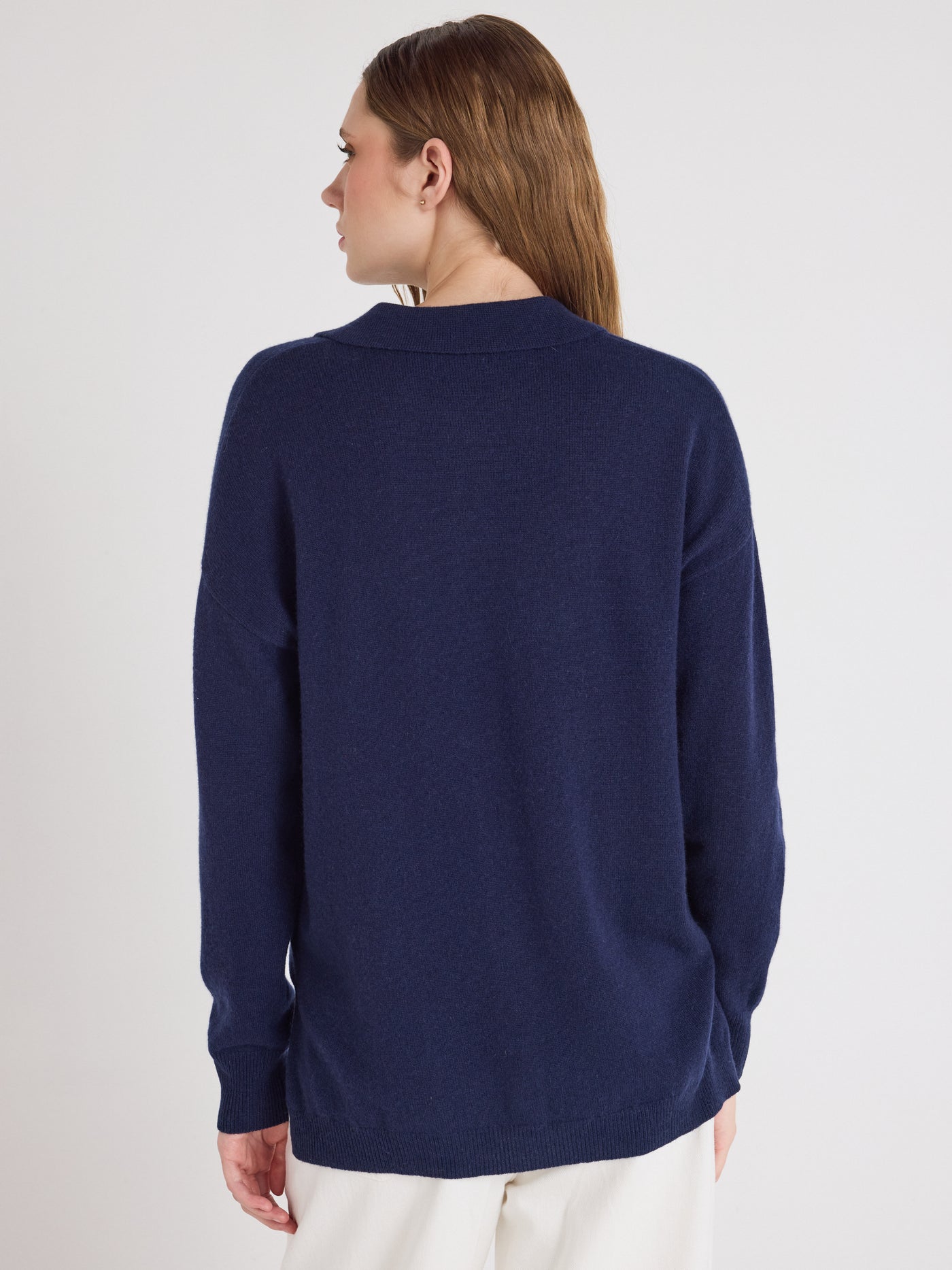dayna - Cardigan 100% cachemire - navy