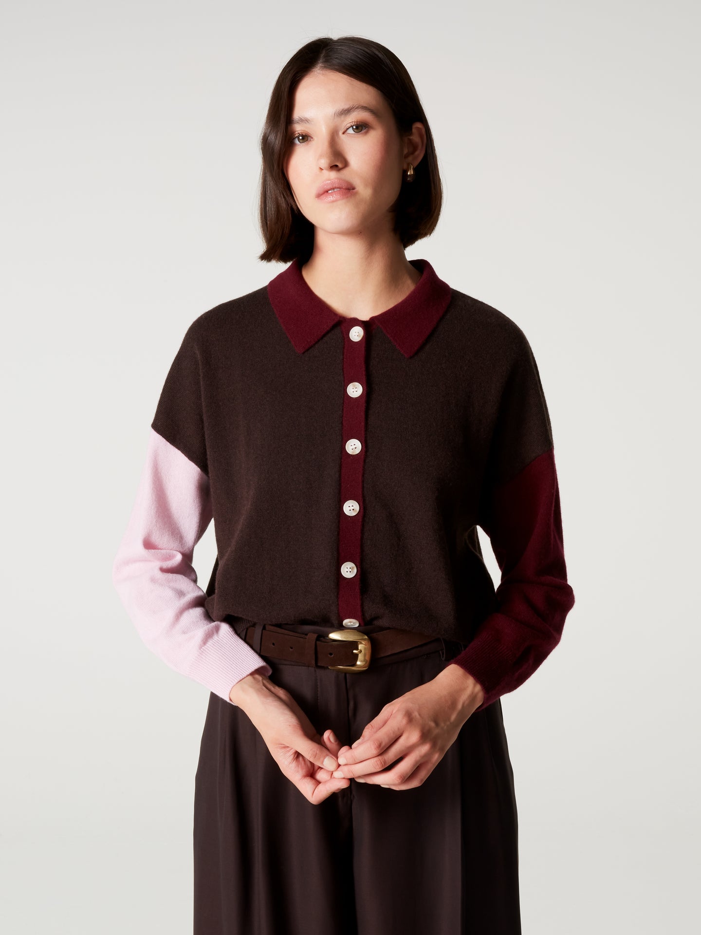 Hemd Majura Fancy - Kaschmir - dark brown