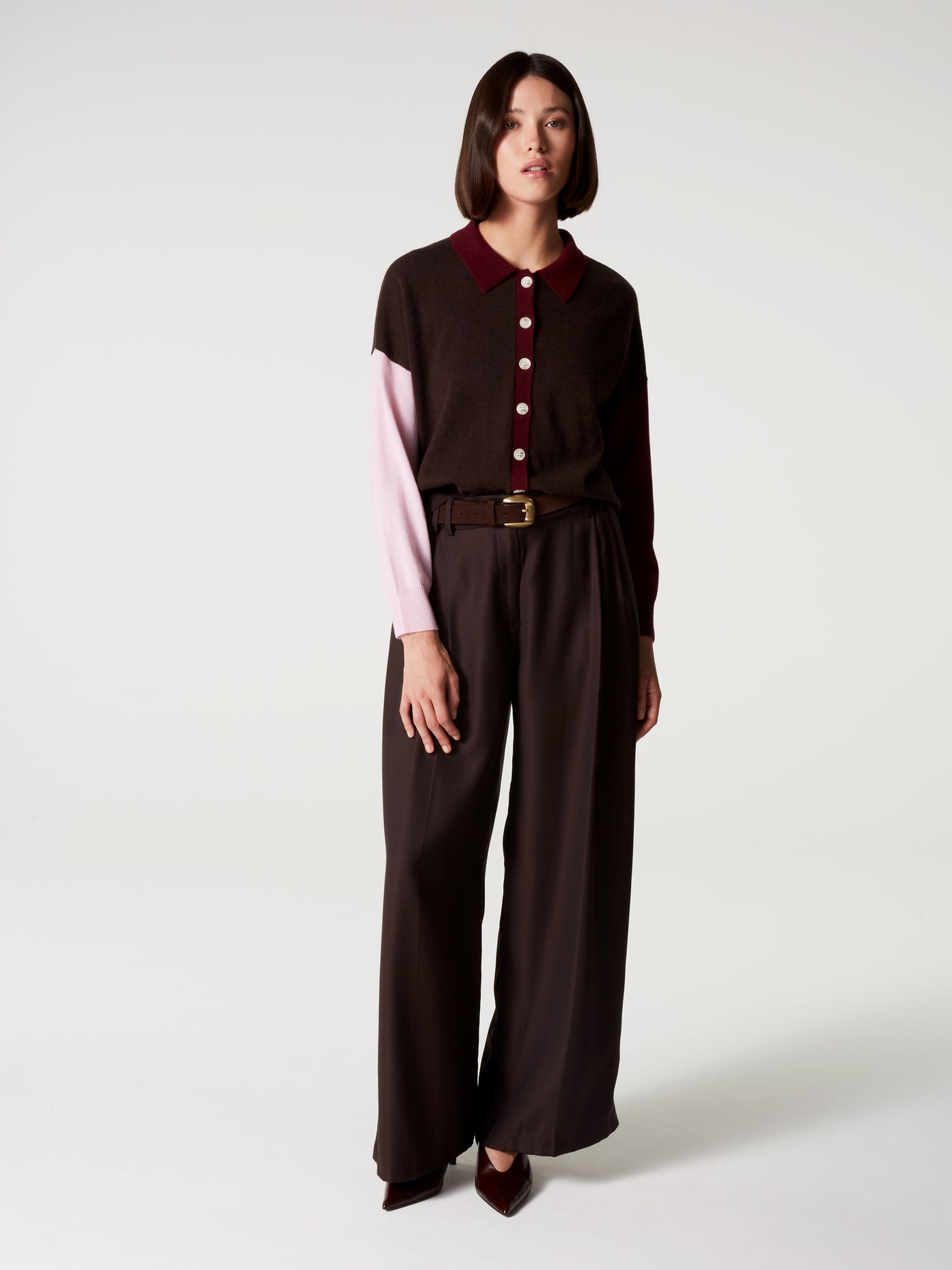 chemise majura fancy - Cachemire - dark brown