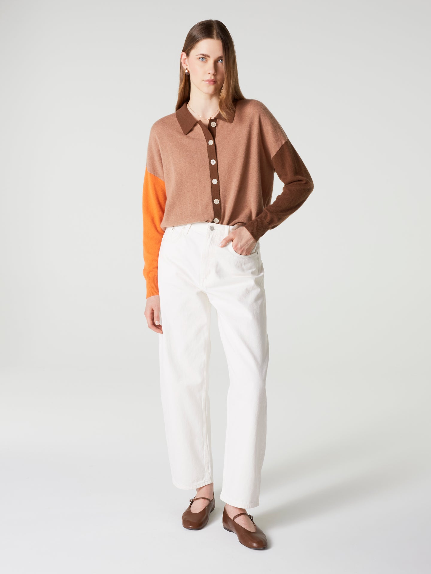 chemise majura fancy - Cachemire - light brown