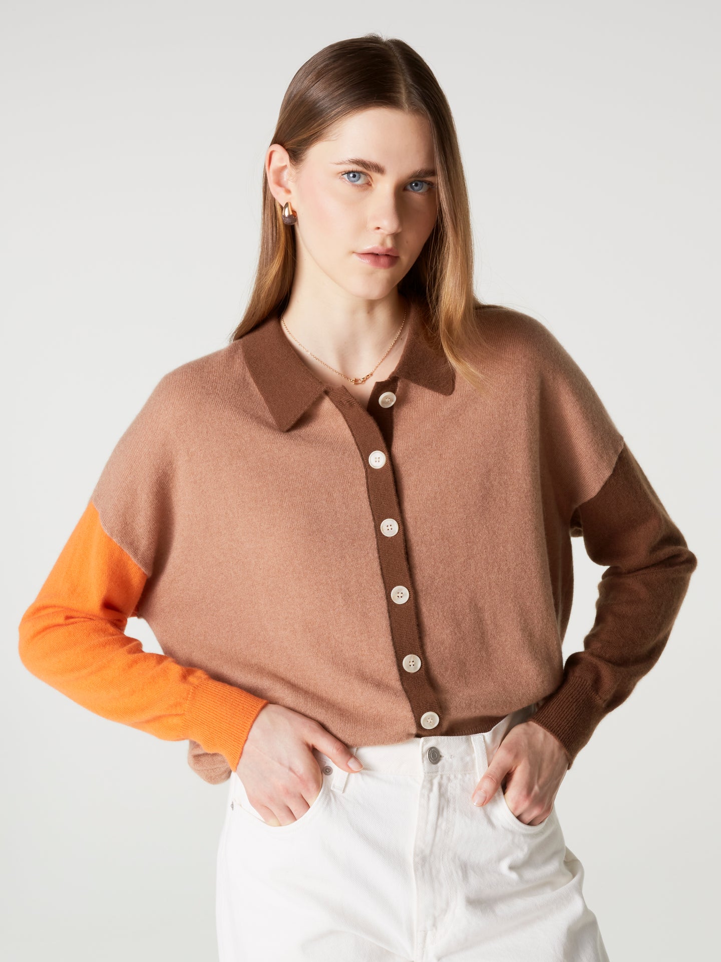 chemise majura fancy - Cachemire - light brown