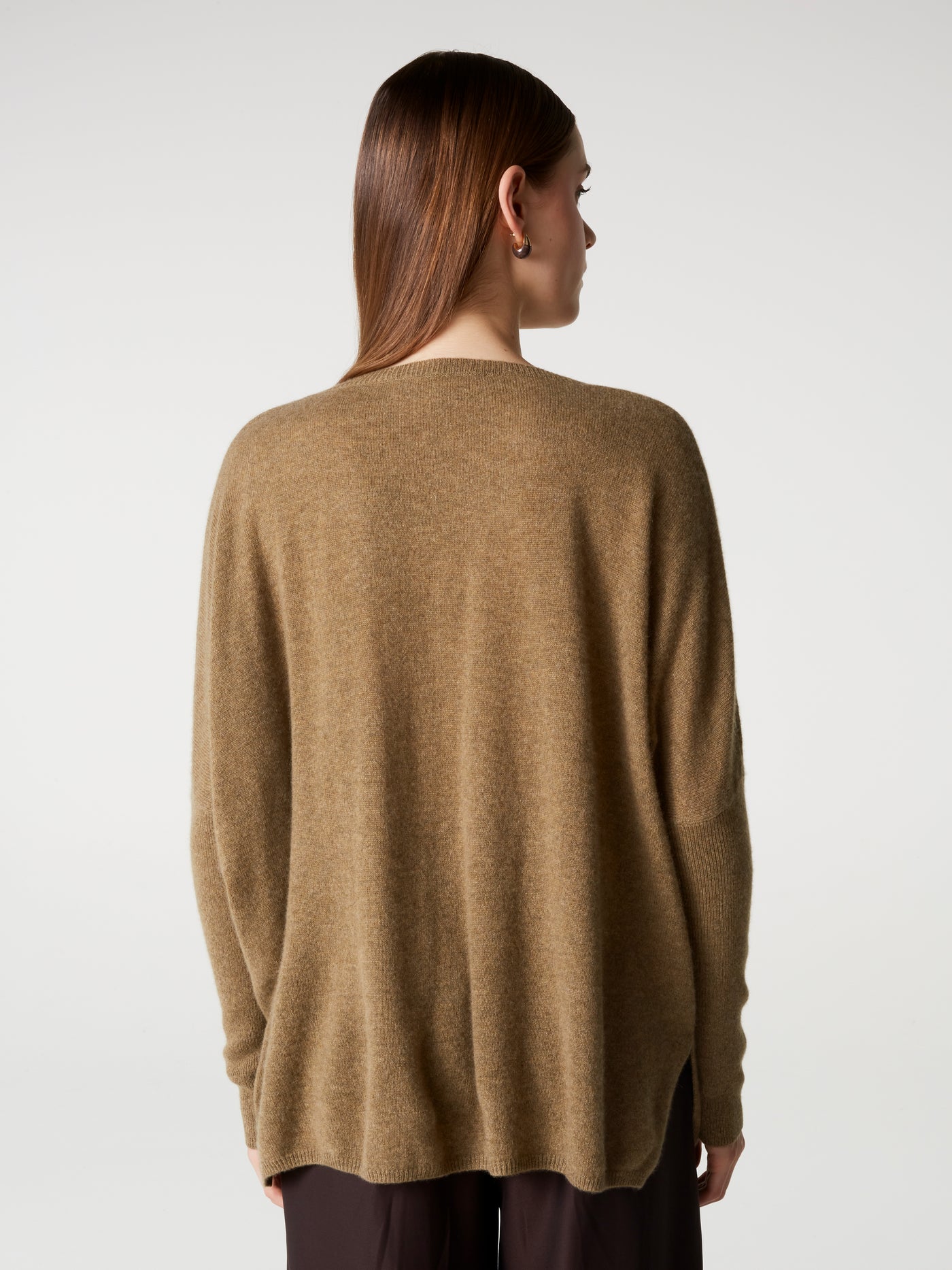 pull poncho camille - Cachemire - bronze