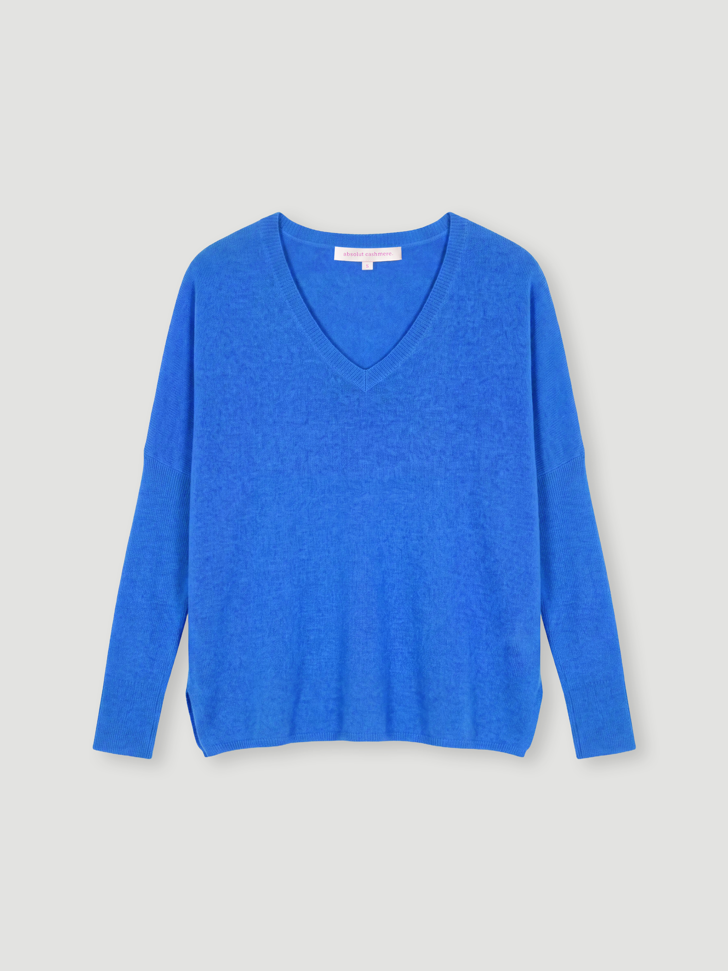 pull poncho camille - Cachemire - cobalt