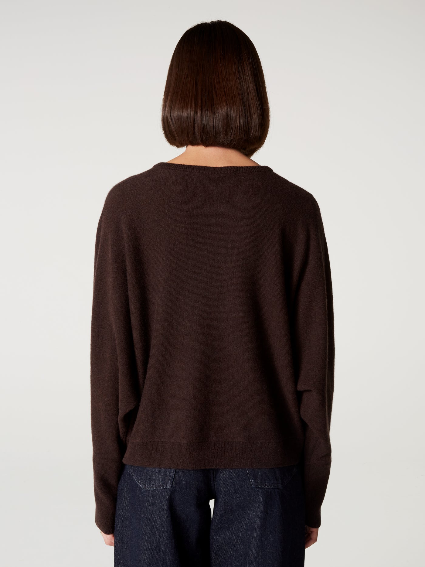 pull romane - Cachemire - dark brown
