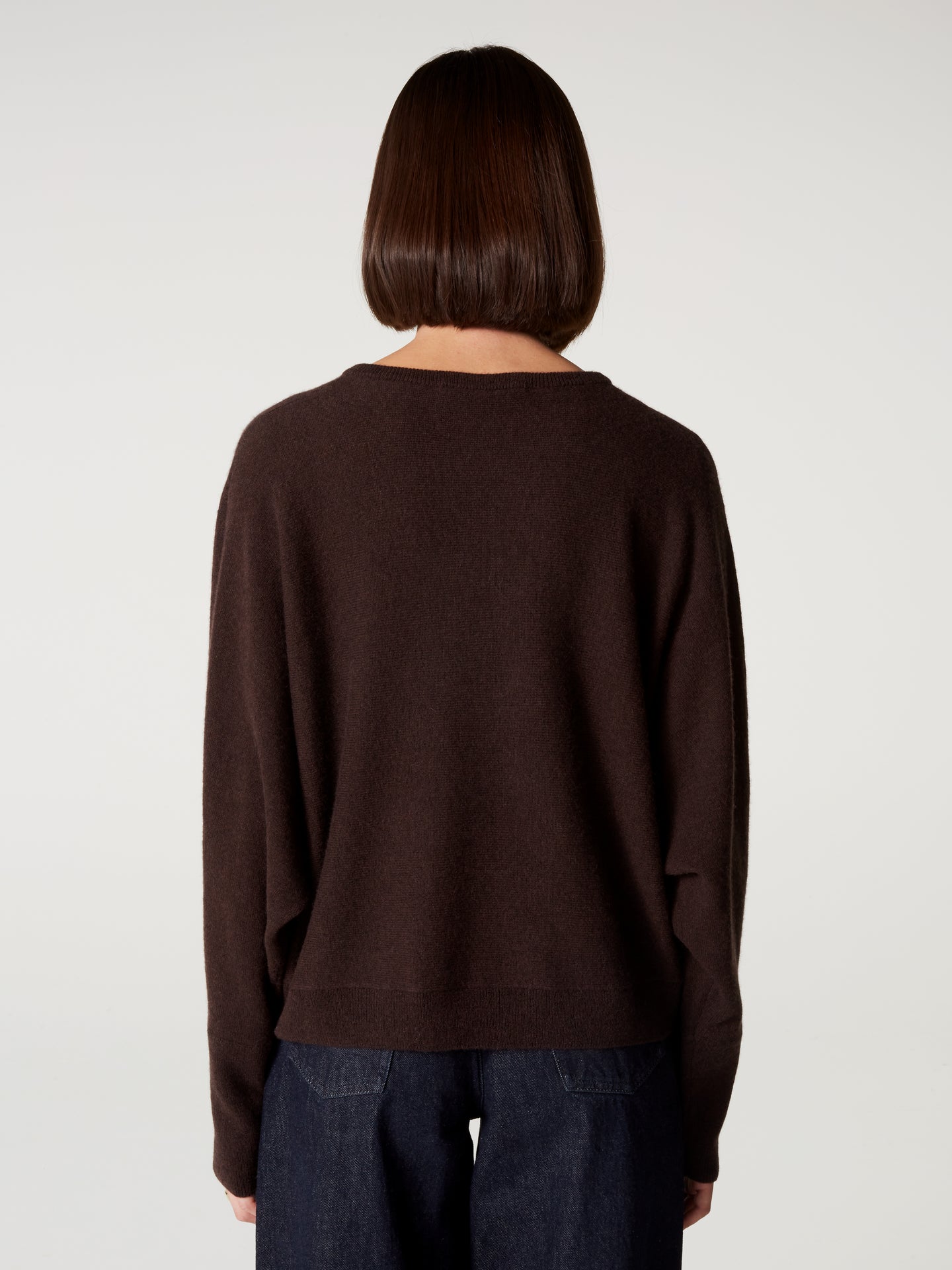 pull romane - Cachemire - dark brown