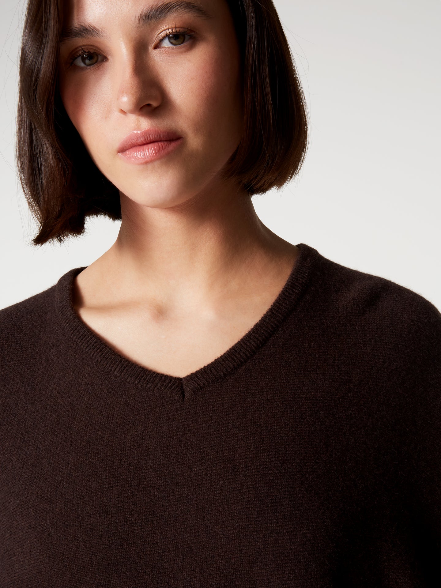 pull romane - Cachemire - dark brown