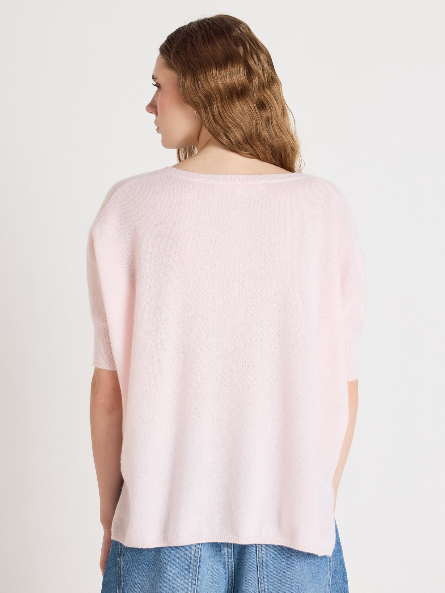 pull poncho manches courtes kate - Maglia poncho 100% cashmere - ballerina