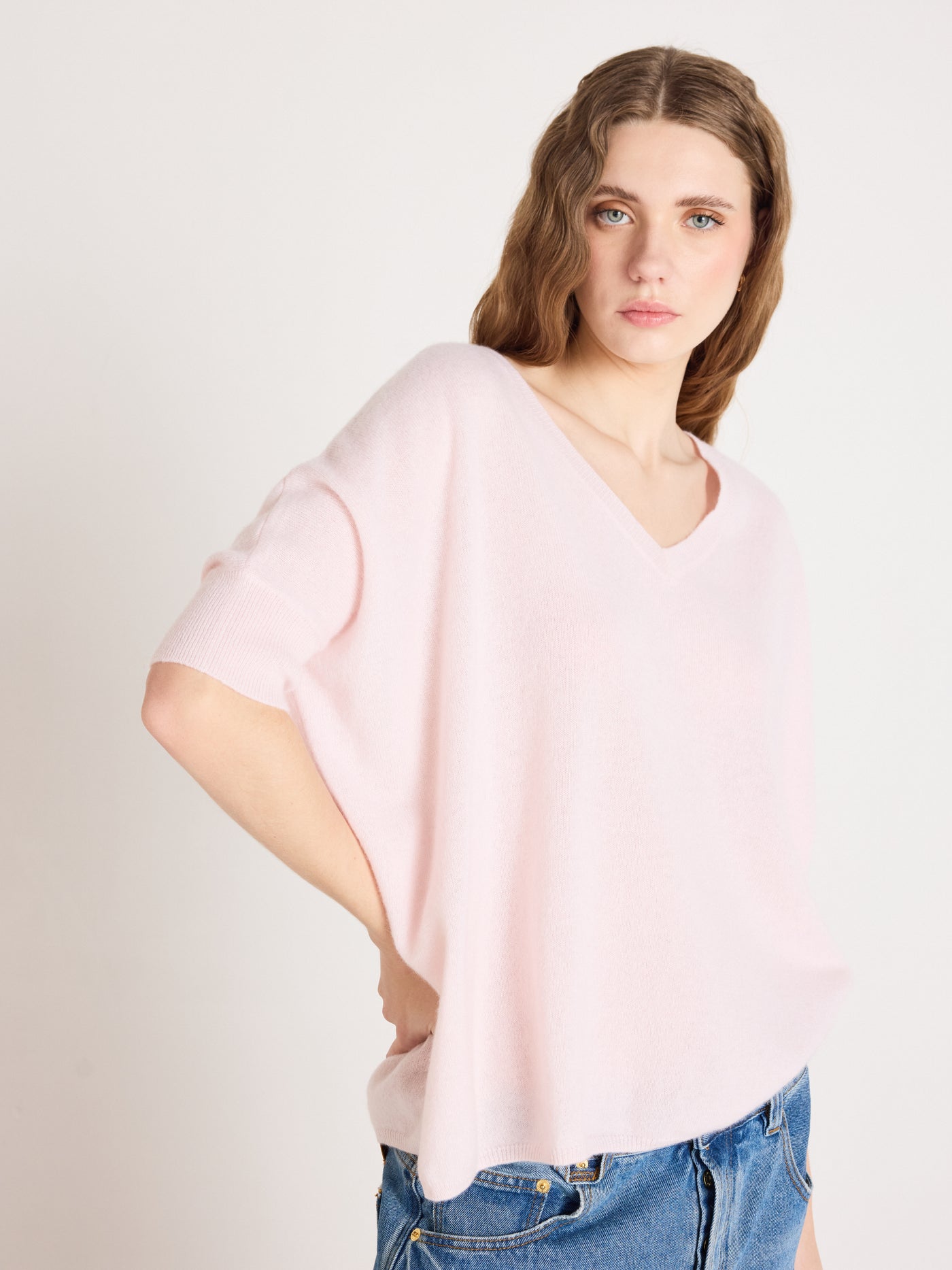 kate - Maglia poncho 100% cashmere - ballerina