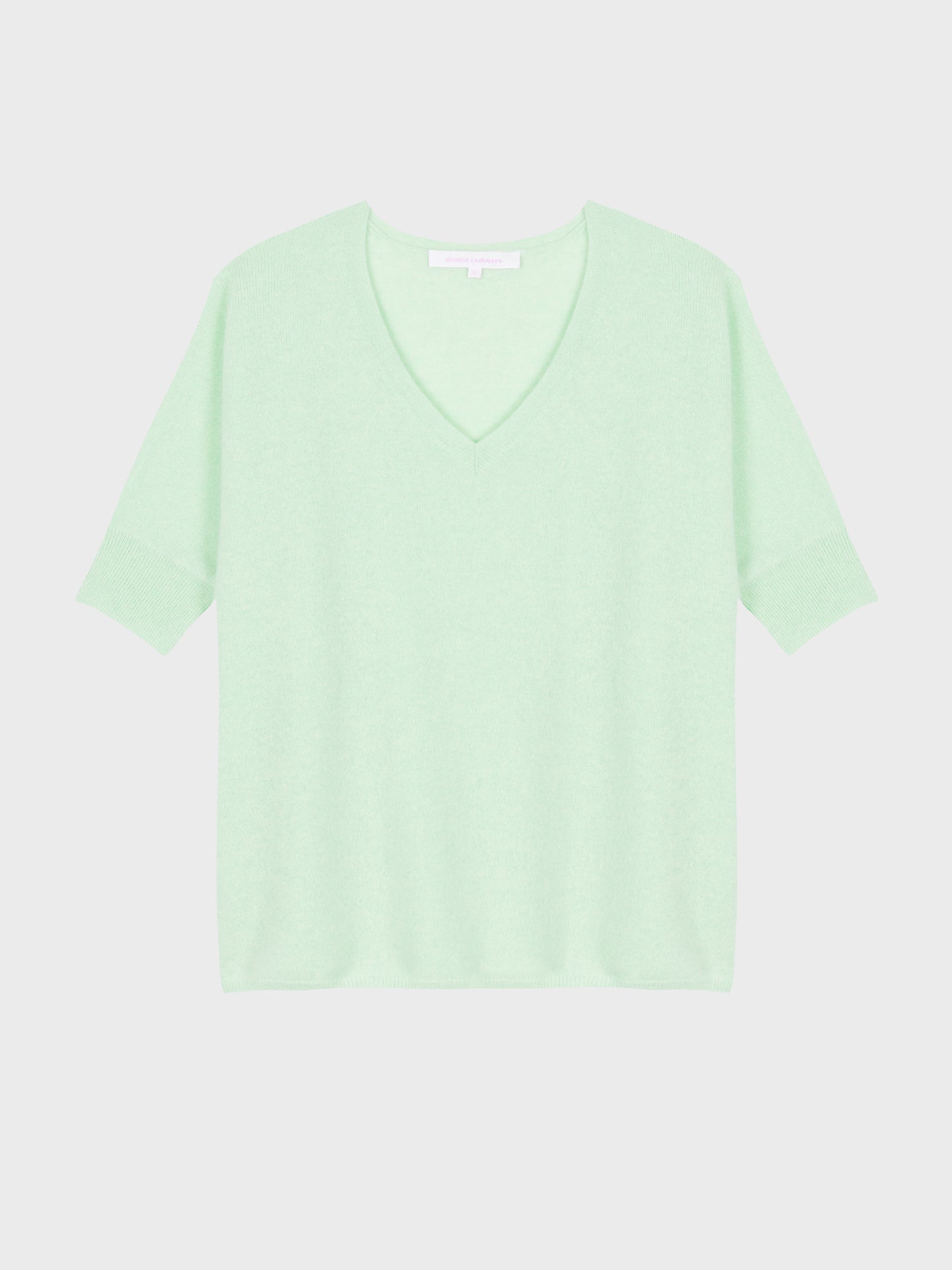 kate poncho sweater - cashmere - pastel green