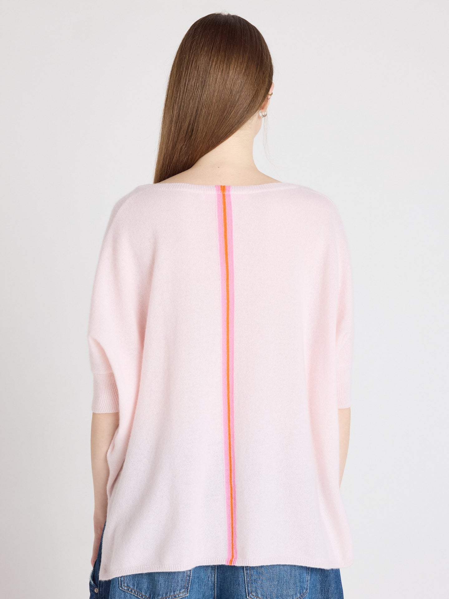 Ingrid - Kaschmirponcho mit V-Ausschnitt - ballerina