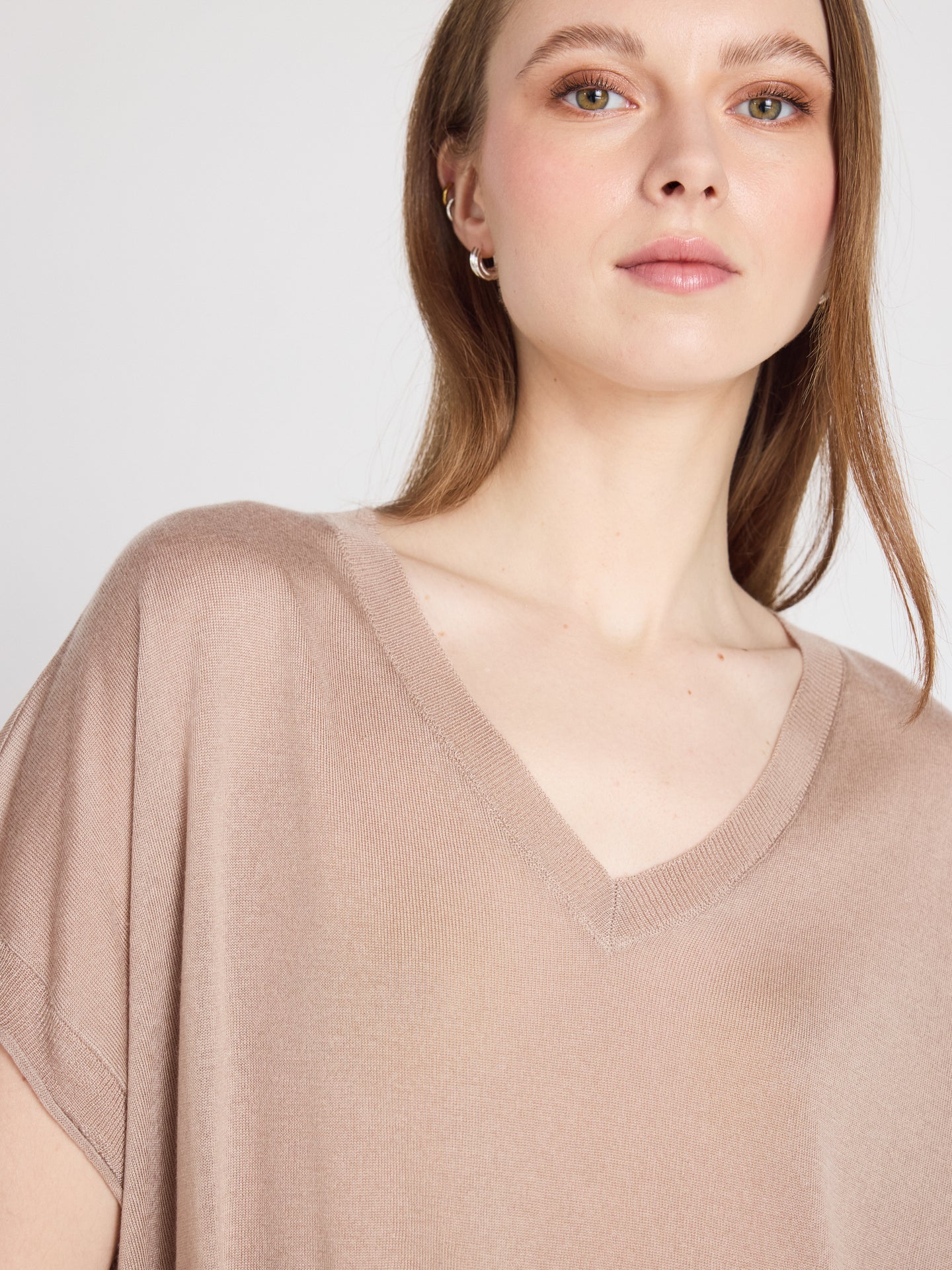 Miranda - Short-sleeved sweater - earth
