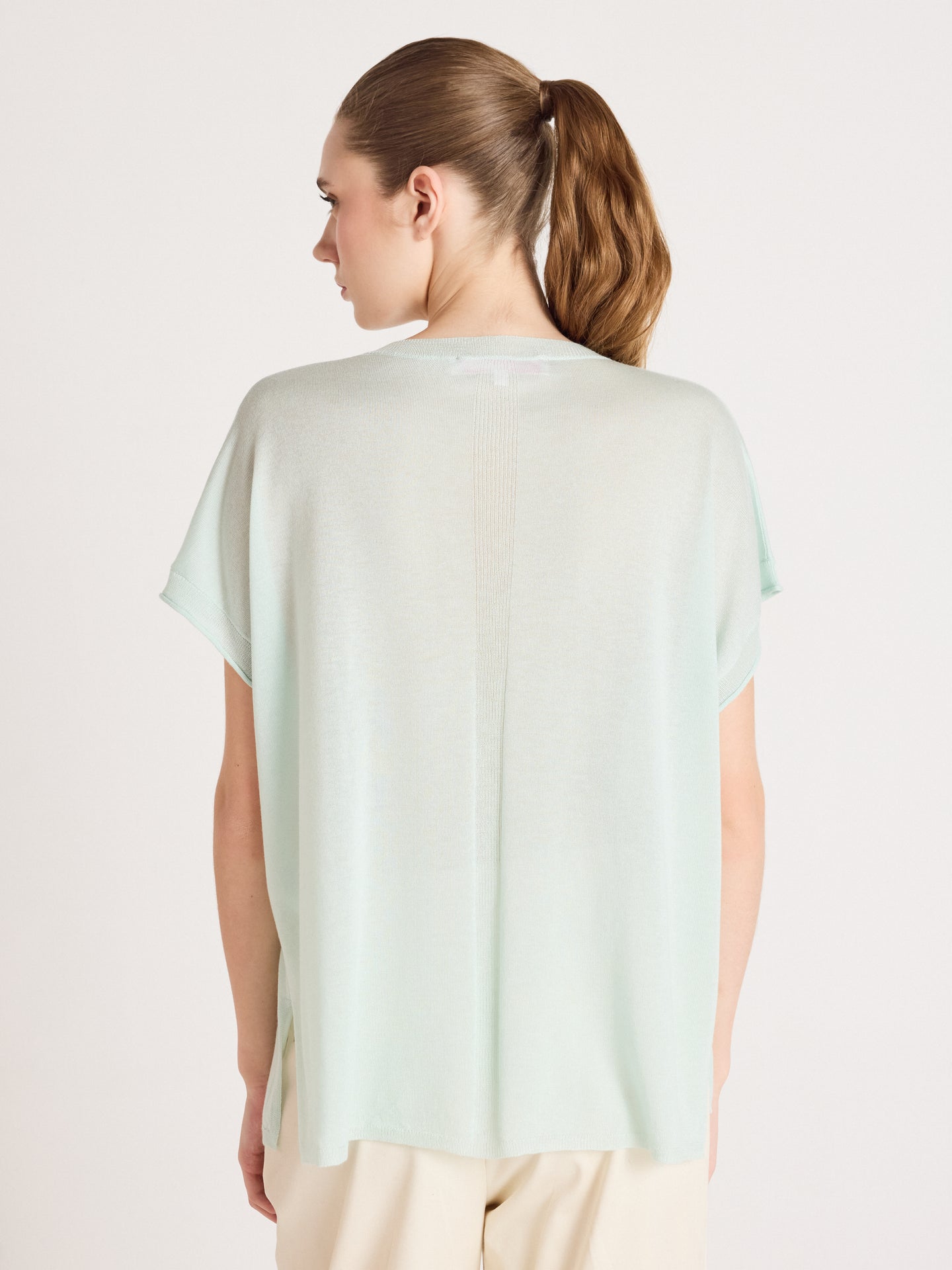 miranda - Short-sleeved sweater - mint