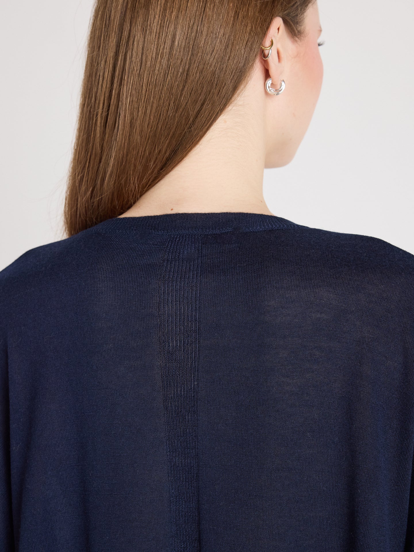 Miranda - Short-sleeved sweater - navy