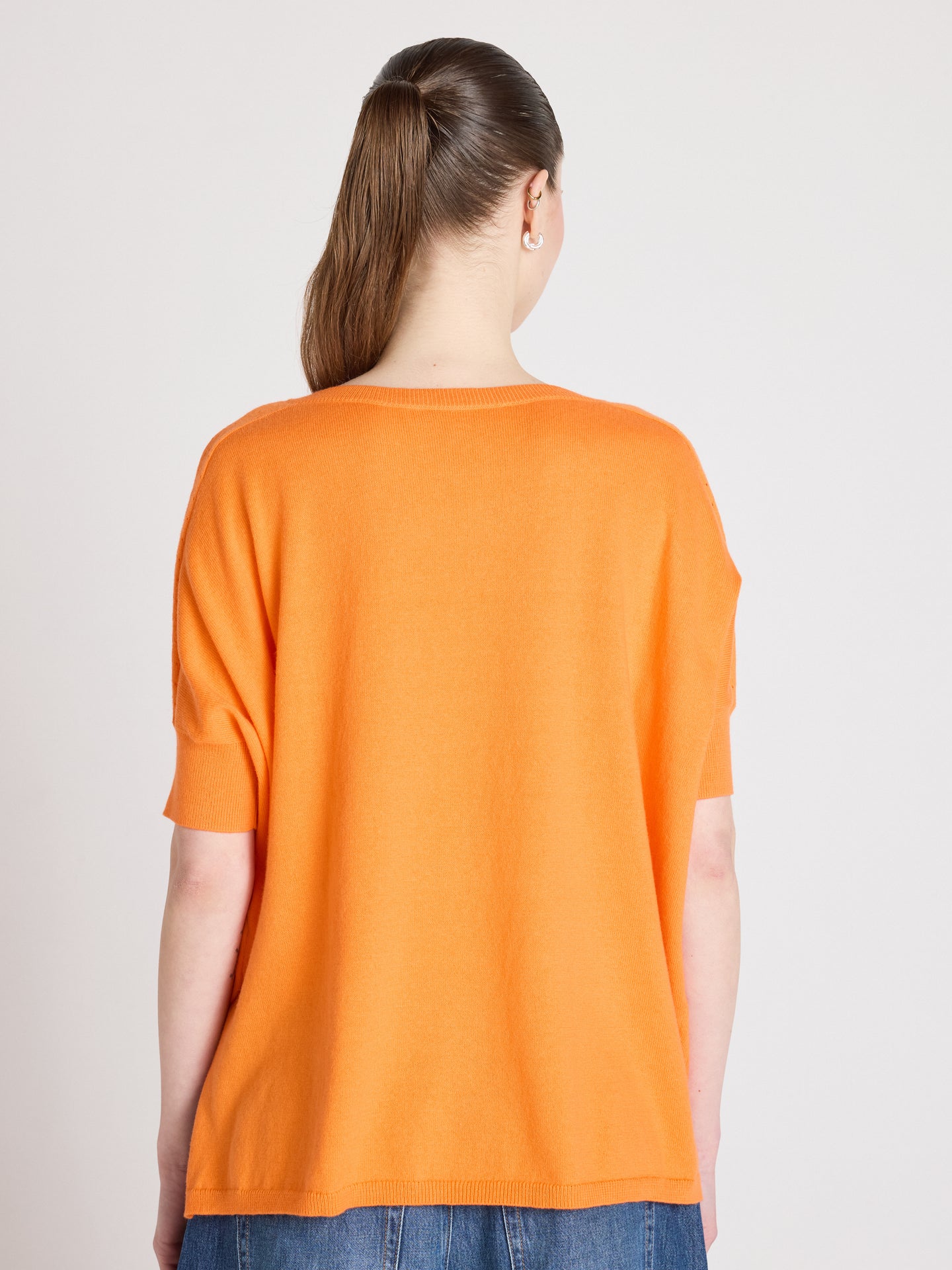 pull poncho alyssa - coton cachemire - clementine
