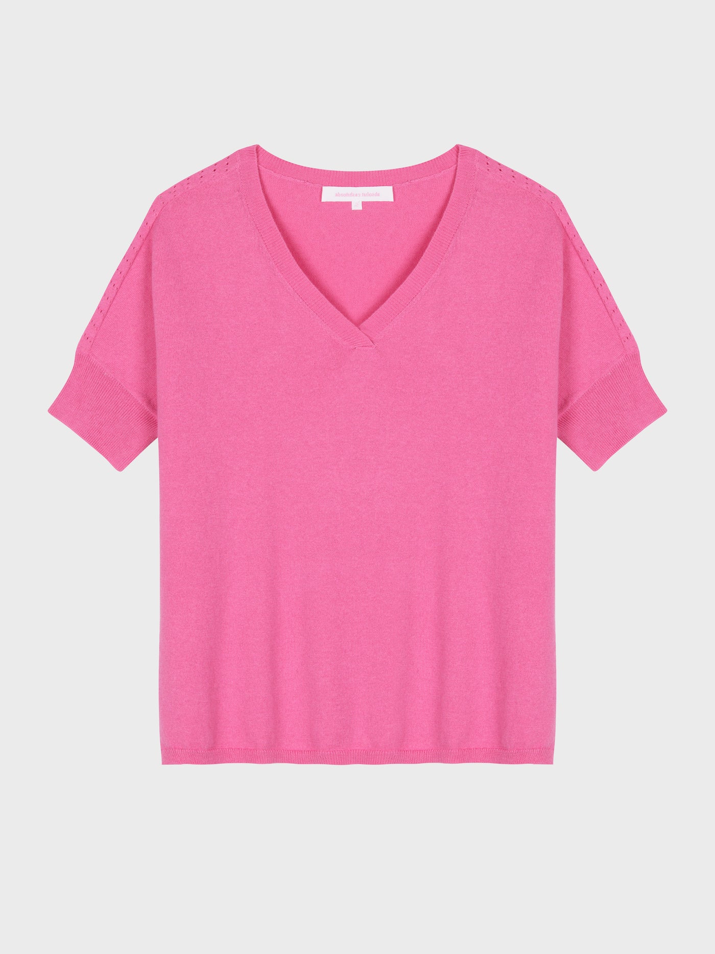 pull poncho alyssa - coton cachemire - flamingo pink