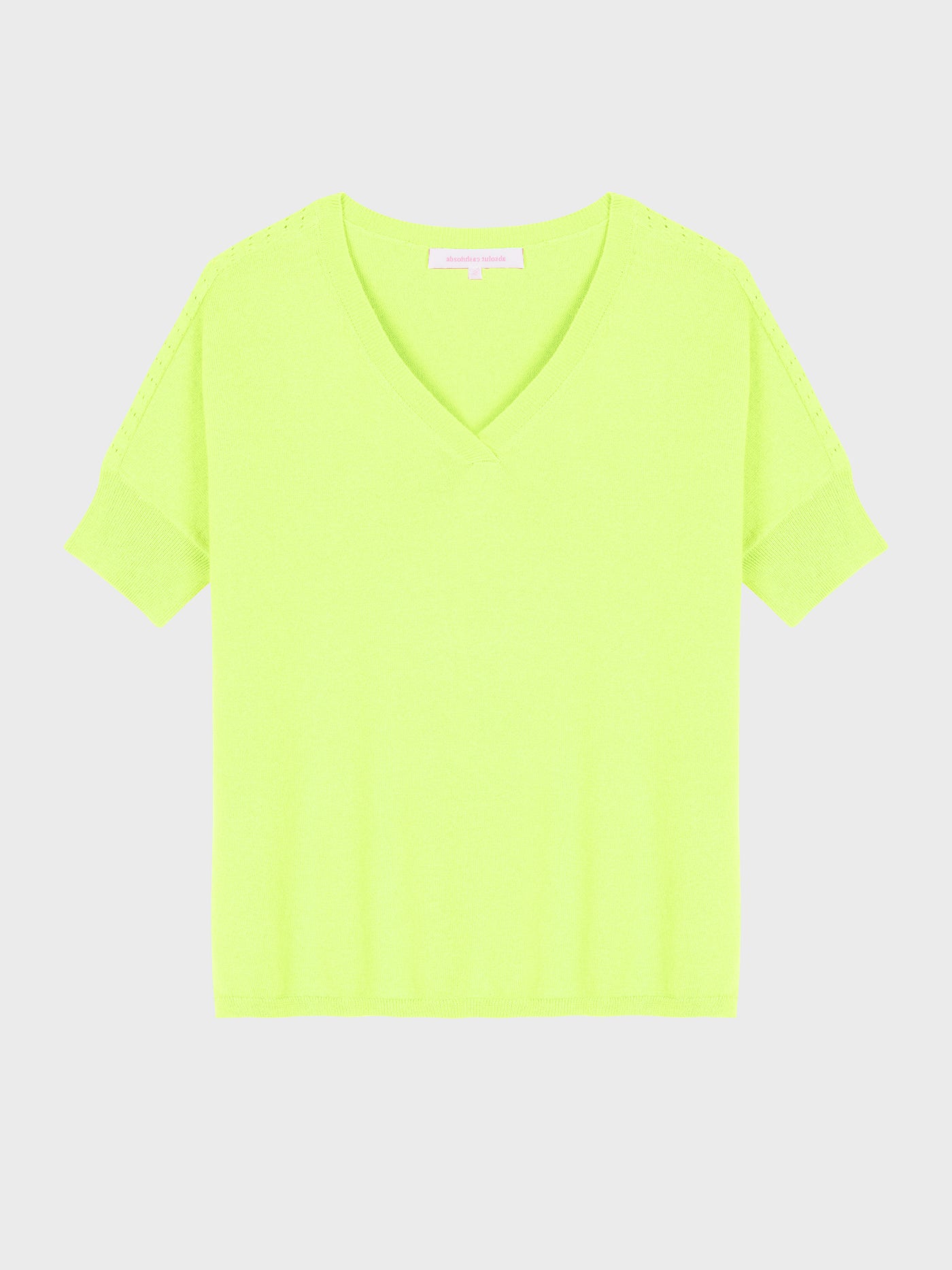 pull poncho alyssa - coton cachemire - lime