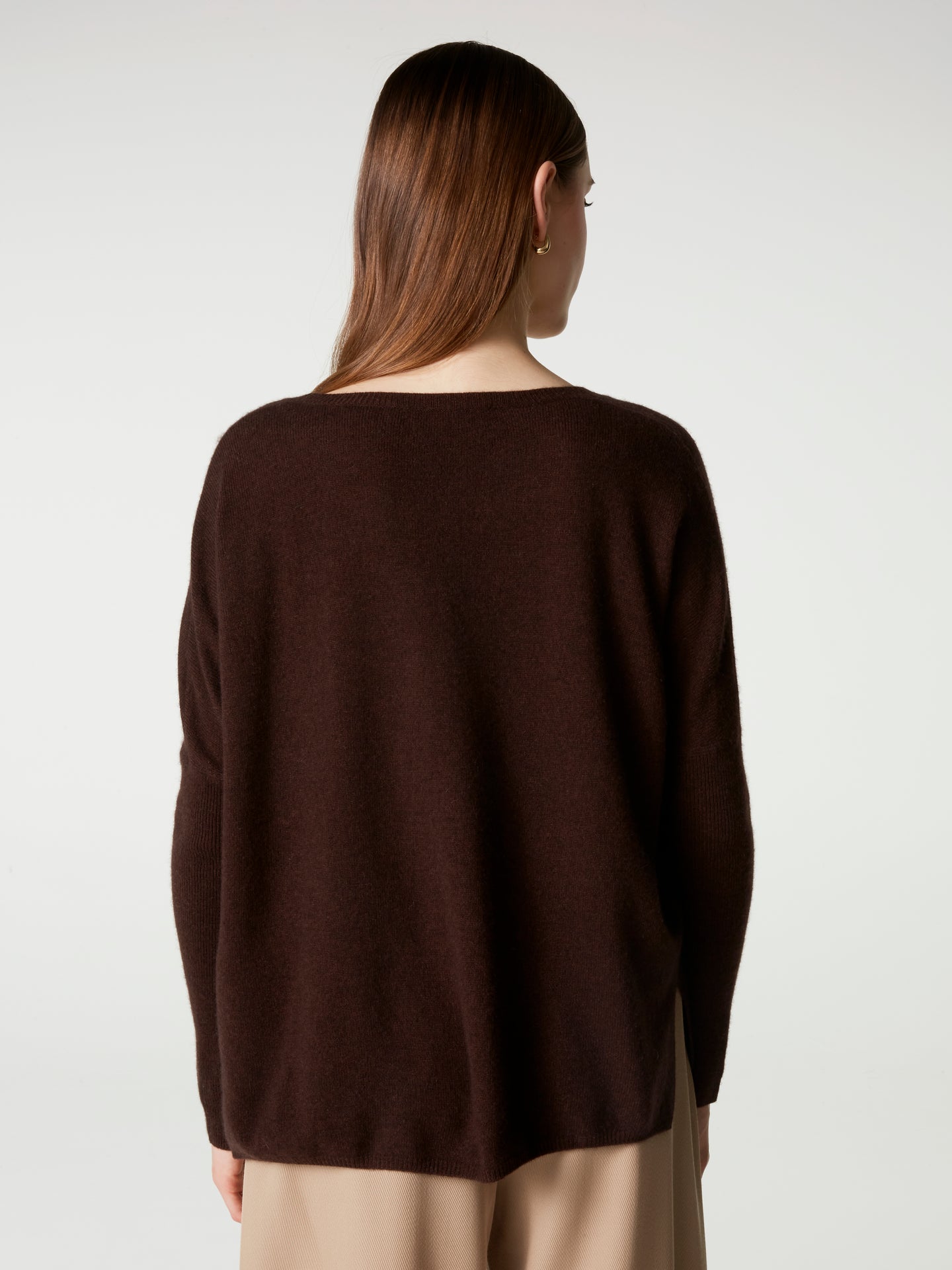 pull poncho astrid - Cachemire - brownie