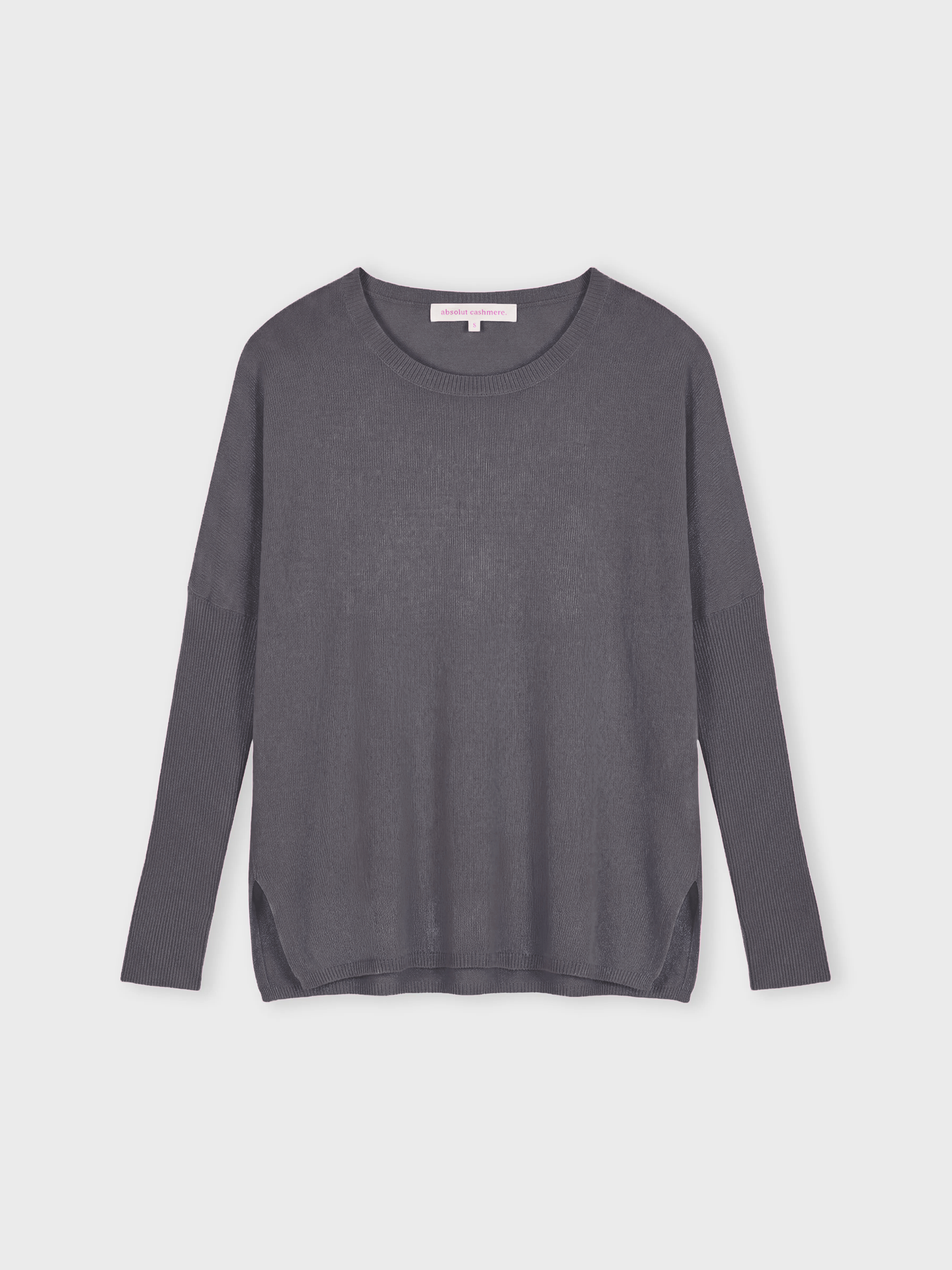 poncho sweater astrid - Cashmere - dark grey melange